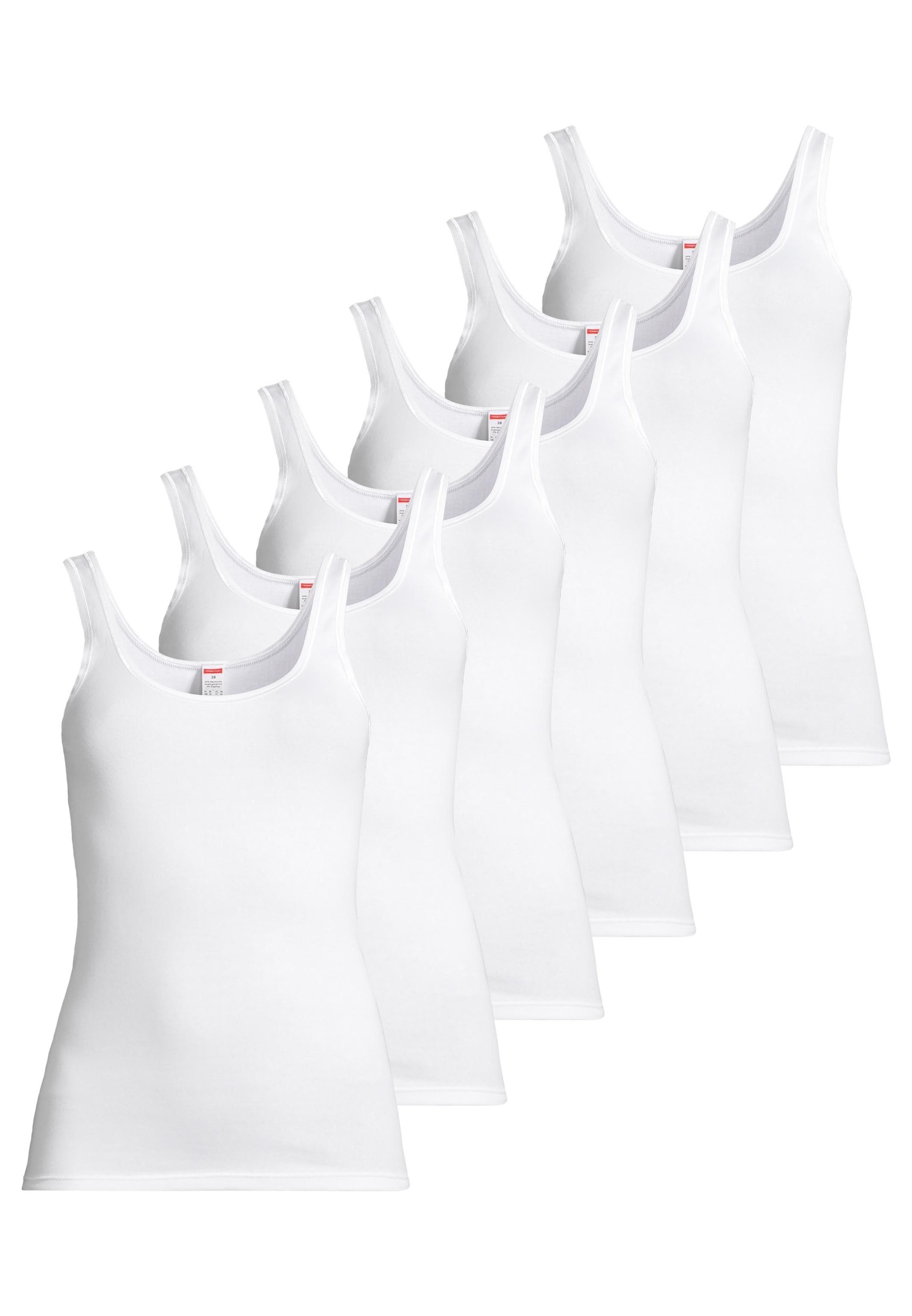 Unterhemd 6er Pack Feinripp