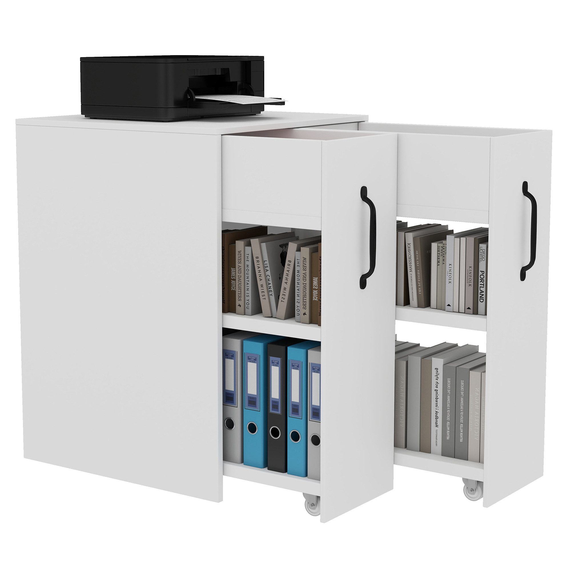 OKWISH Aktenschrank auf Rollen (Einzelschrank, Nachttisch, günstig online kaufen