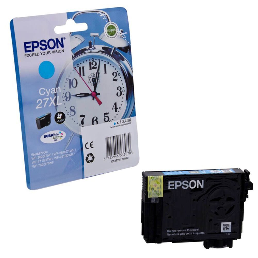 Epson 27XL / T2712 / C13T27124012 Tinte cyan (1-tlg) Nachfülltinte (x)