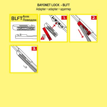 HEYNER Scheibenwischblätter Set für AUDI A6 Avant (06.2005 - 03.2011) HYBRID, Vorne, (2-St)