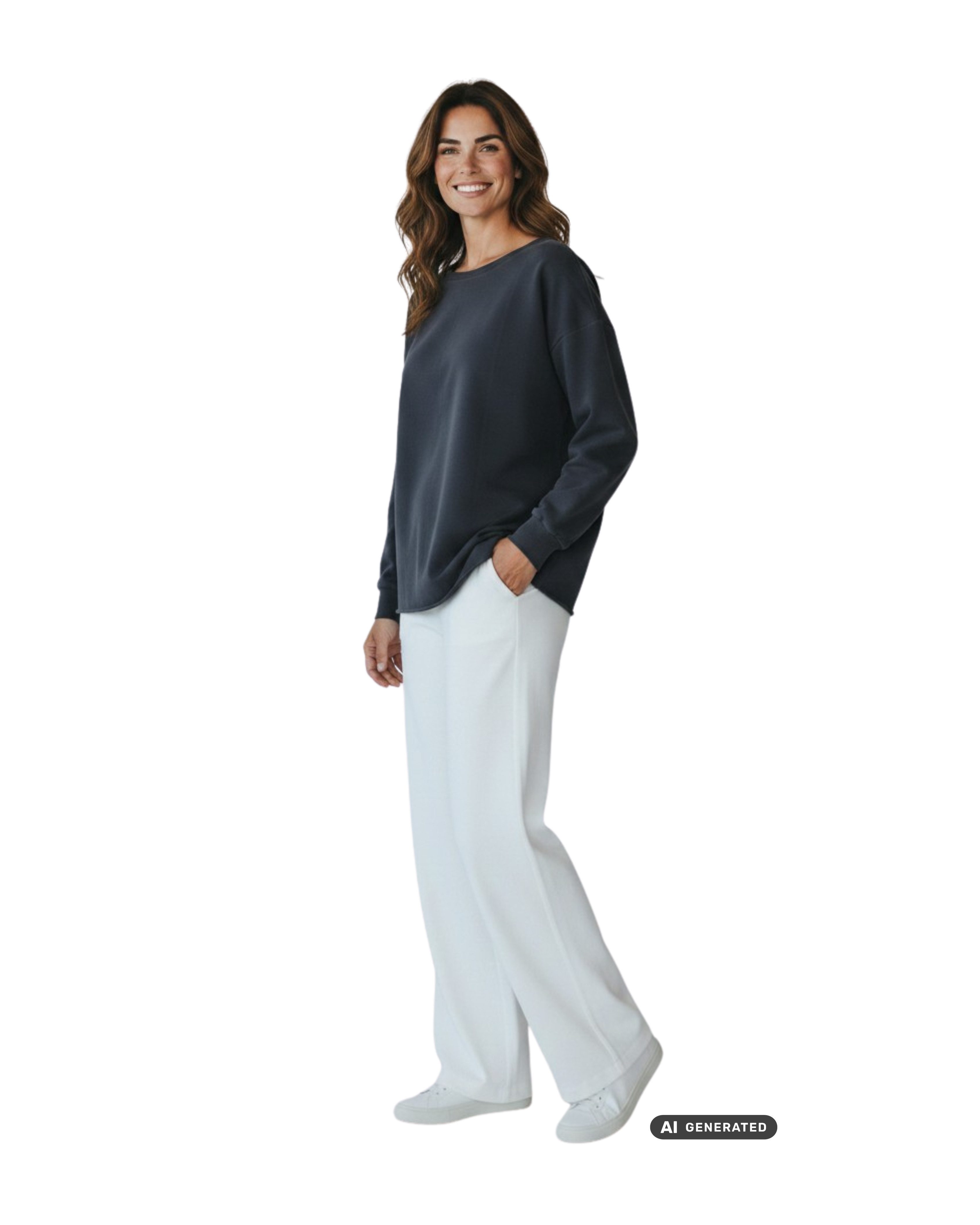 Elbsand Sweatshirt Elbsand, Riane - locker geschnittenes Wohlfühl Sweatshirt Rollsaum