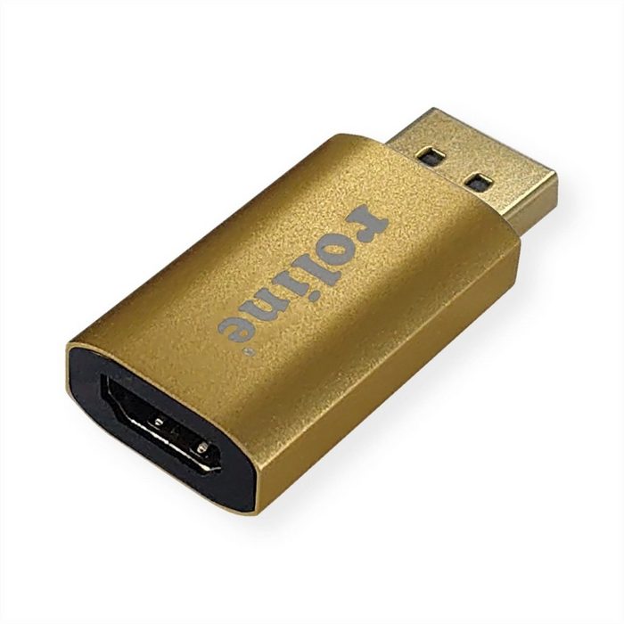 ROLINE GOLD 4K DisplayPort-HDMI Adapter v1.2 DP ST - HDMI BU Audio- & Video-Adapter DisplayPort Männlich (Stecker) zu HDMI Typ A Weiblich (Buchse) Aktiv