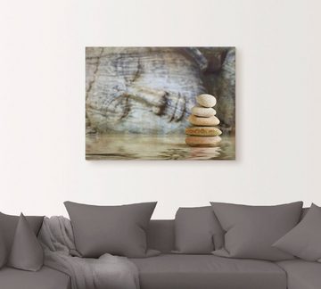 Artland Wandbild Wassertempel, Zen (1 St), als Leinwandbild in verschied. Größen