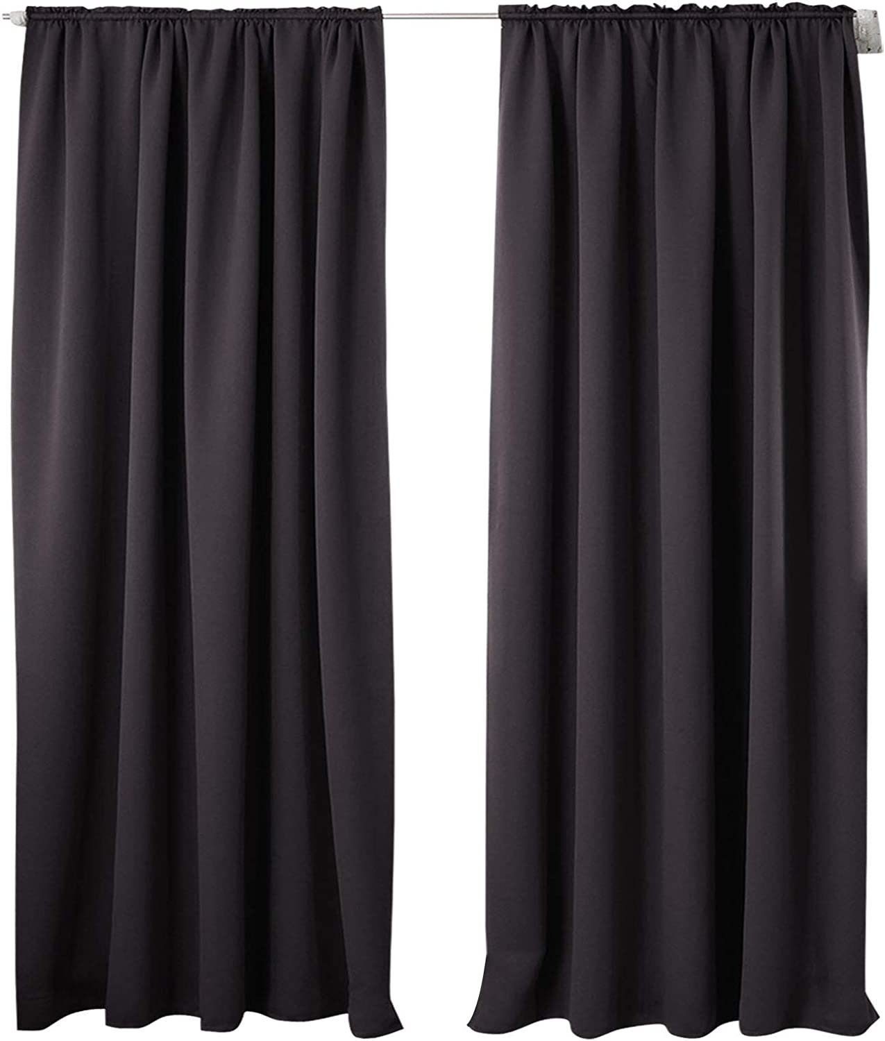 Woltu Gardine (2 St), Kräuselband für Schiene, Thermo-/Verdunklungsvorhang günstig online kaufen