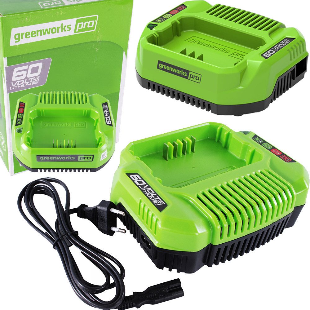 Greenworks Greenworks Ladegerät 60V 2A G60UC Schnellladegerät Akku-Ladestation