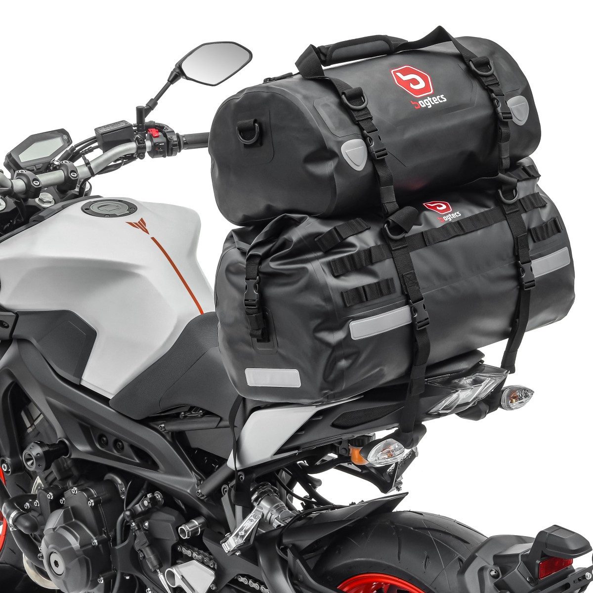 Bagtecs Reisetasche Motorrad Hecktasche Set # XB50 + XF30 Volumen 80L Drybag Wasserdicht