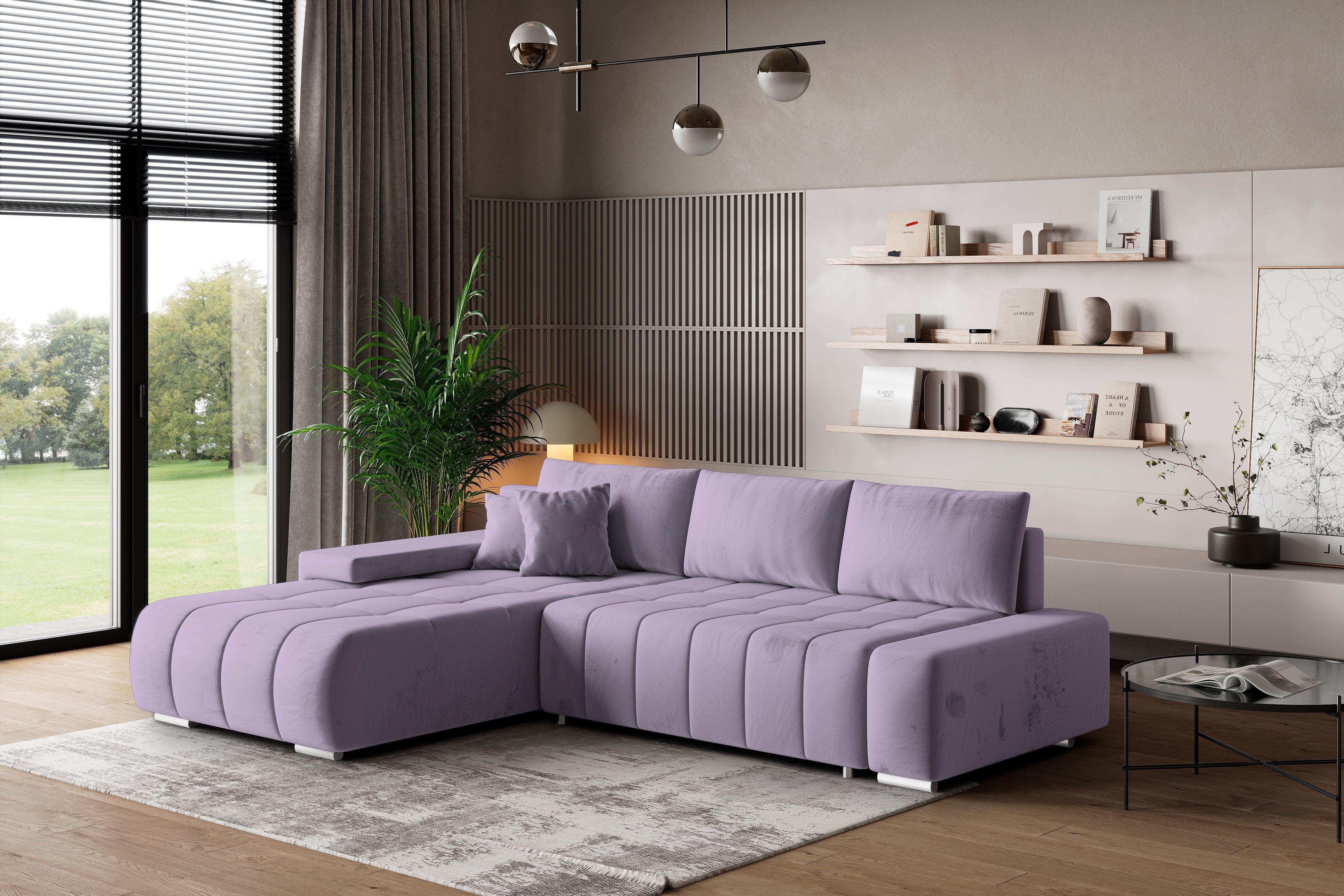 Masseno Ecksofa ALESE mit Schlaffunktion L-Form, günstig online kaufen