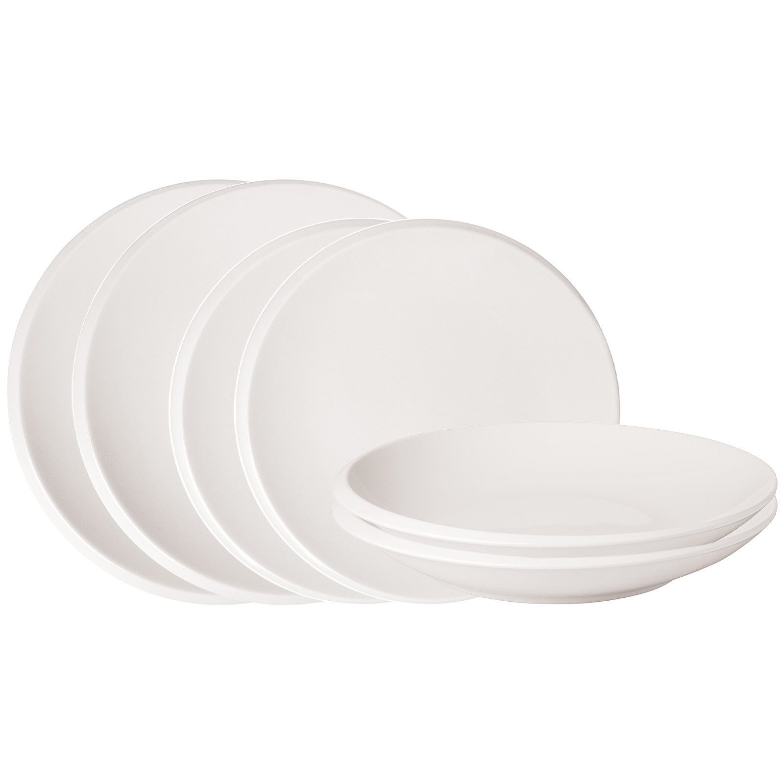 Villeroy & Boch Kombiservice NewMoon Schalen- und Тарелкиset 6er Set (6-tlg), Porzellan