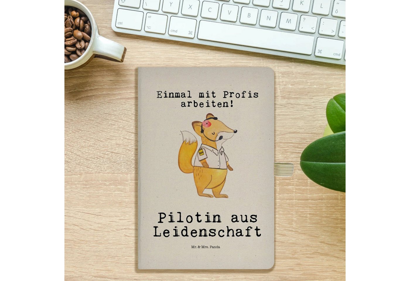 Thumbnail - Mr. & Mrs. Panda Notizbuch Pilotin Leidenschaft - Transparent - Geschenk, Arbeitskollege, A5 Not Mr. & Mrs. Panda, Kreat...