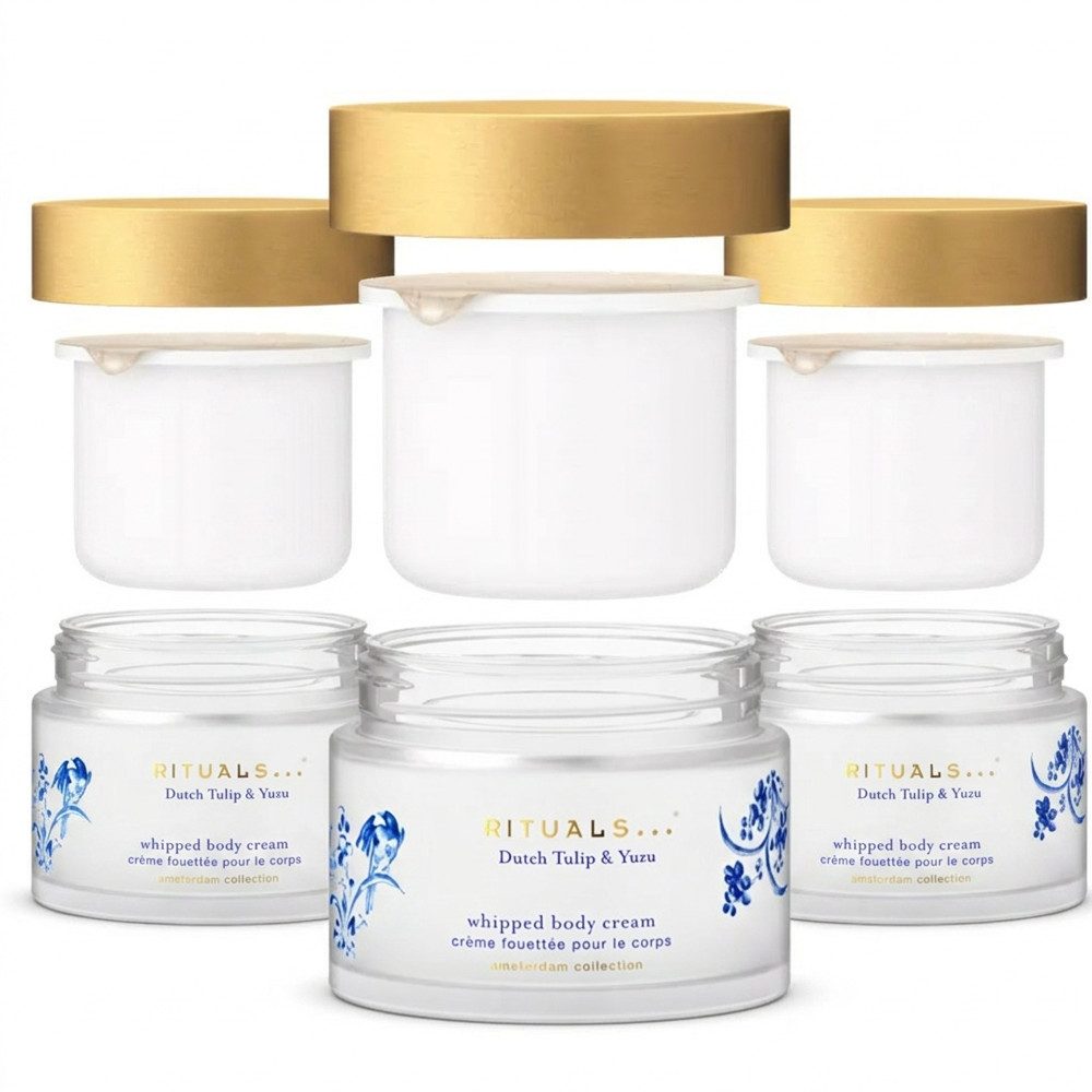 Rituals Körpercreme Rituals Amsterdam Whipped Body Cream Refill 3er Set, 1-tlg., Vorteilspack mit drei Nachfüllungen für Körpercreme