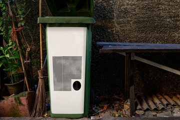 MuchoWow Wandsticker Quadratisch - Minimalismus - Abstrakt (1 St), Mülleimer-aufkleber, Mülltonne, Sticker, Container, Abfalbehälter