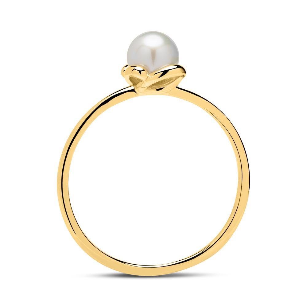 Unique Goldring Ring 14K Gold Perle (Gr...