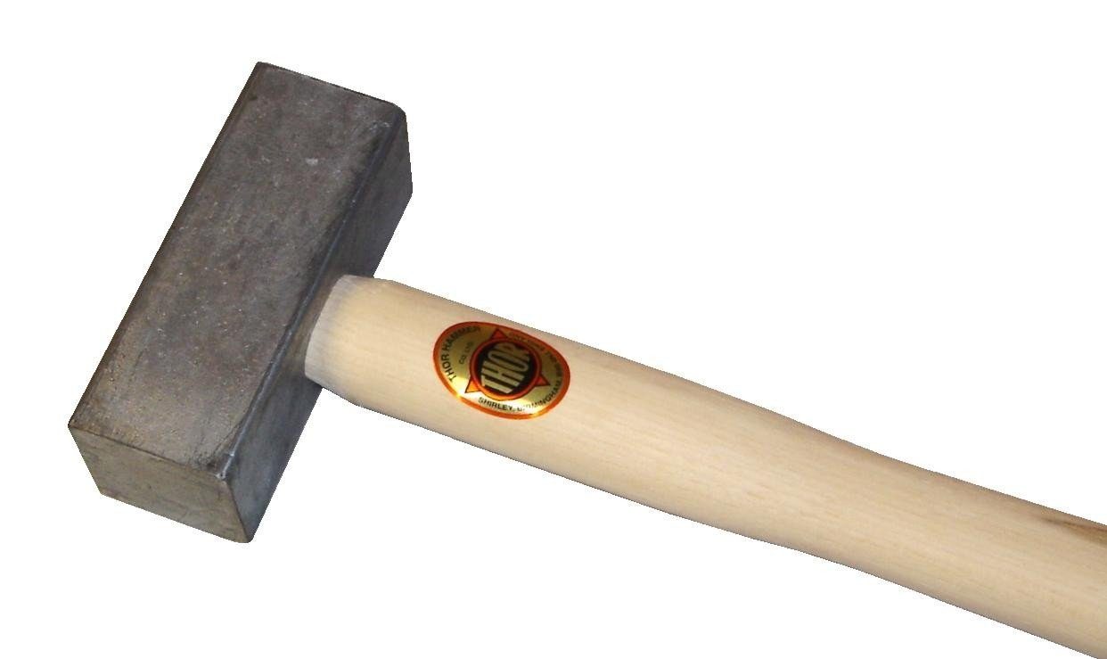 THOR Hammer THOR Blei Hammer, Vierkant 60 x 120 mm, 4.900 g, mit Holzstiel | Hammer