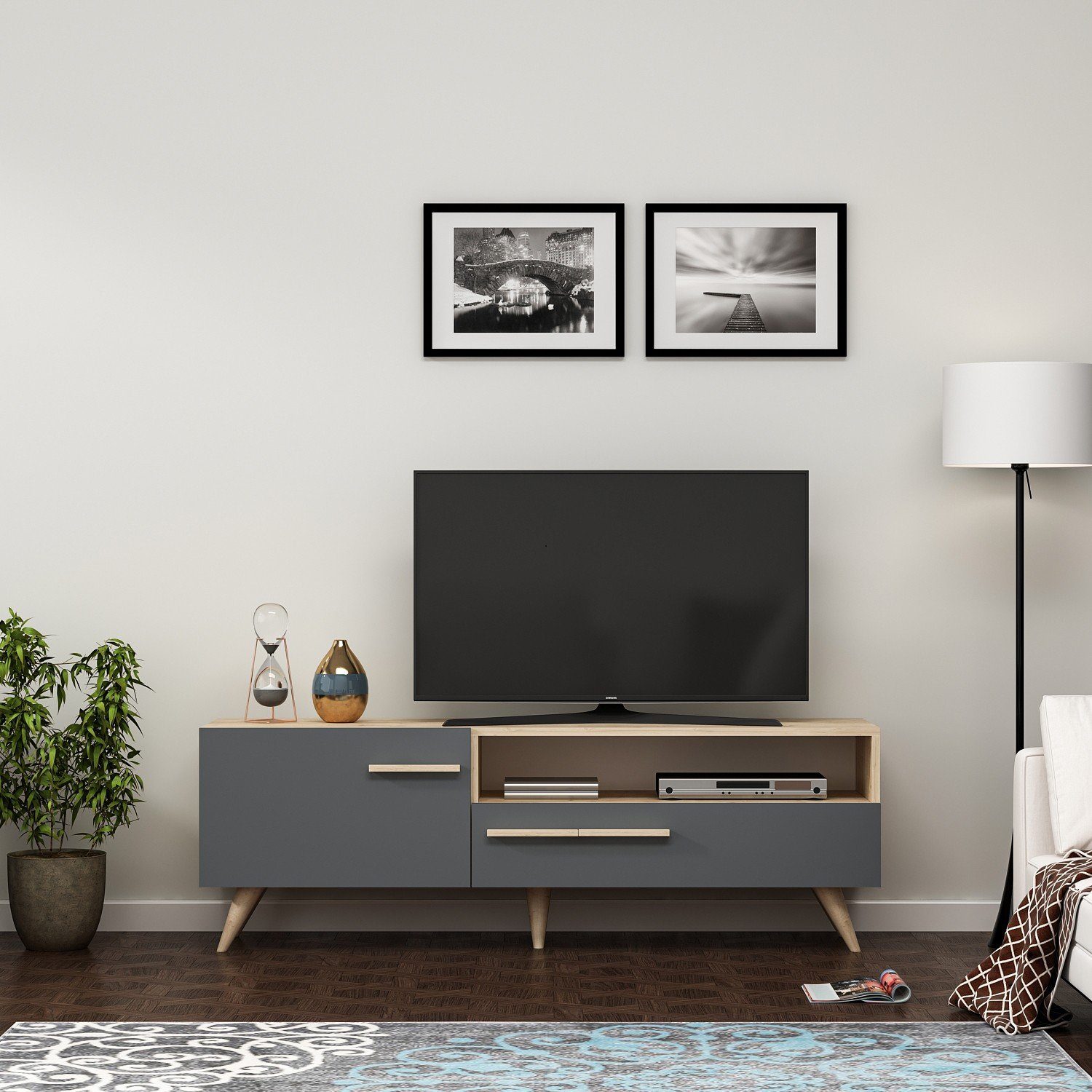 Skye Decor TV-Schrank Schränke, 50x150x35 cm, 100% Melaminbeschichtete Partikelplatte