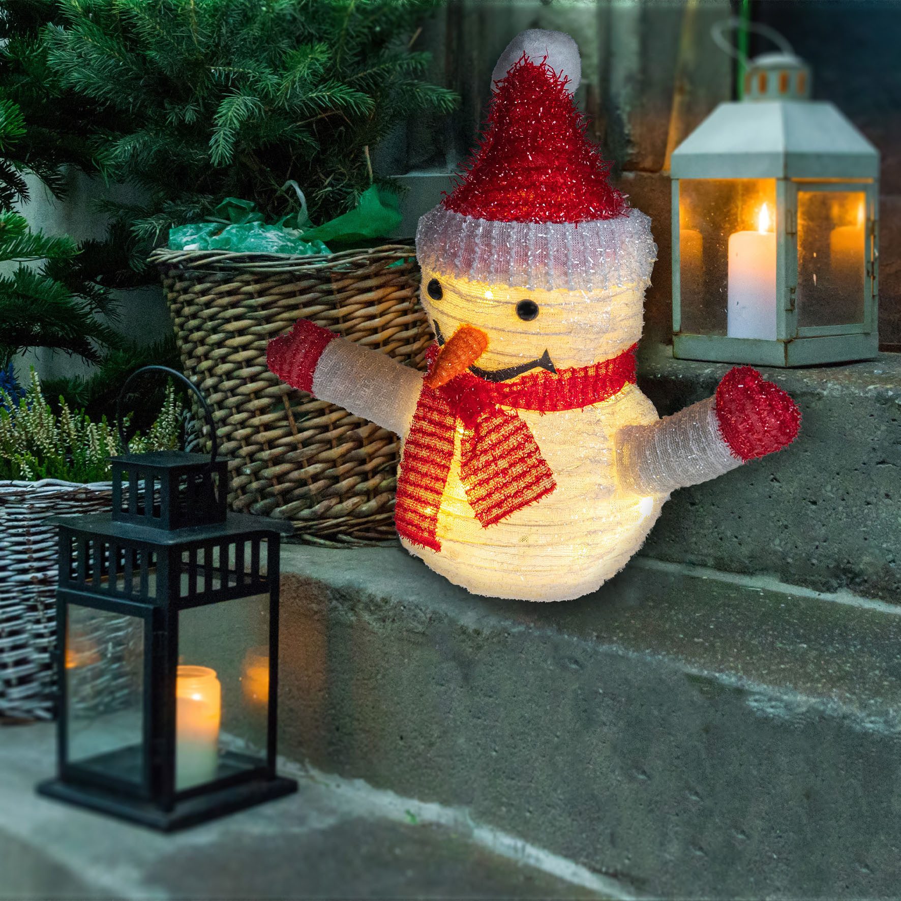 IC Winterworld Weihnachtsfigur Pop-Up Weihnachtsfigur LED, 25 cm, 10 LEDs, günstig online kaufen