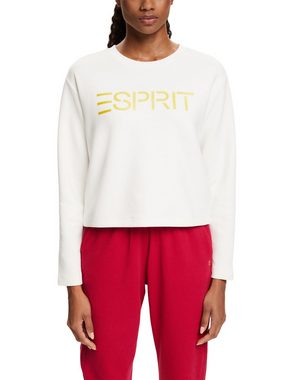 esprit sports Sweatshirt Logo-Sweatshirt mit Rundhalsausschnitt (1-tlg)