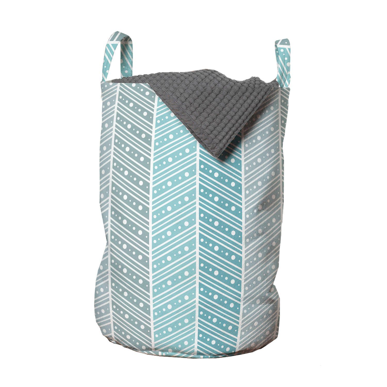 Abakuhaus Wäschesäckchen Wäschekorb mit Griffen Kordelzugverschluss für Waschsalons, Geometrisch Abstrakte Kunst Rectangles