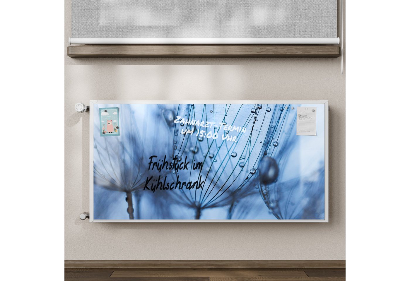 Thumbnail - DEQORI Magnetfolie 'Pusteblumenperlen', Heizung Magnetmatte magnetisch Magnetfolie Folie Schutz