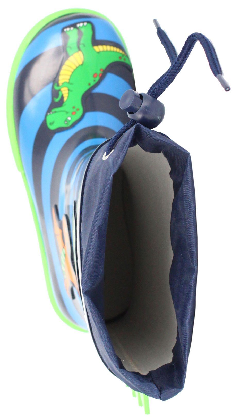 Beck Gummistiefel Dinoworld herausnehmbare flexiblem Naturkautschuk) Innensohle Gummistiefel Stiefel, aus weichem (wasserdichte