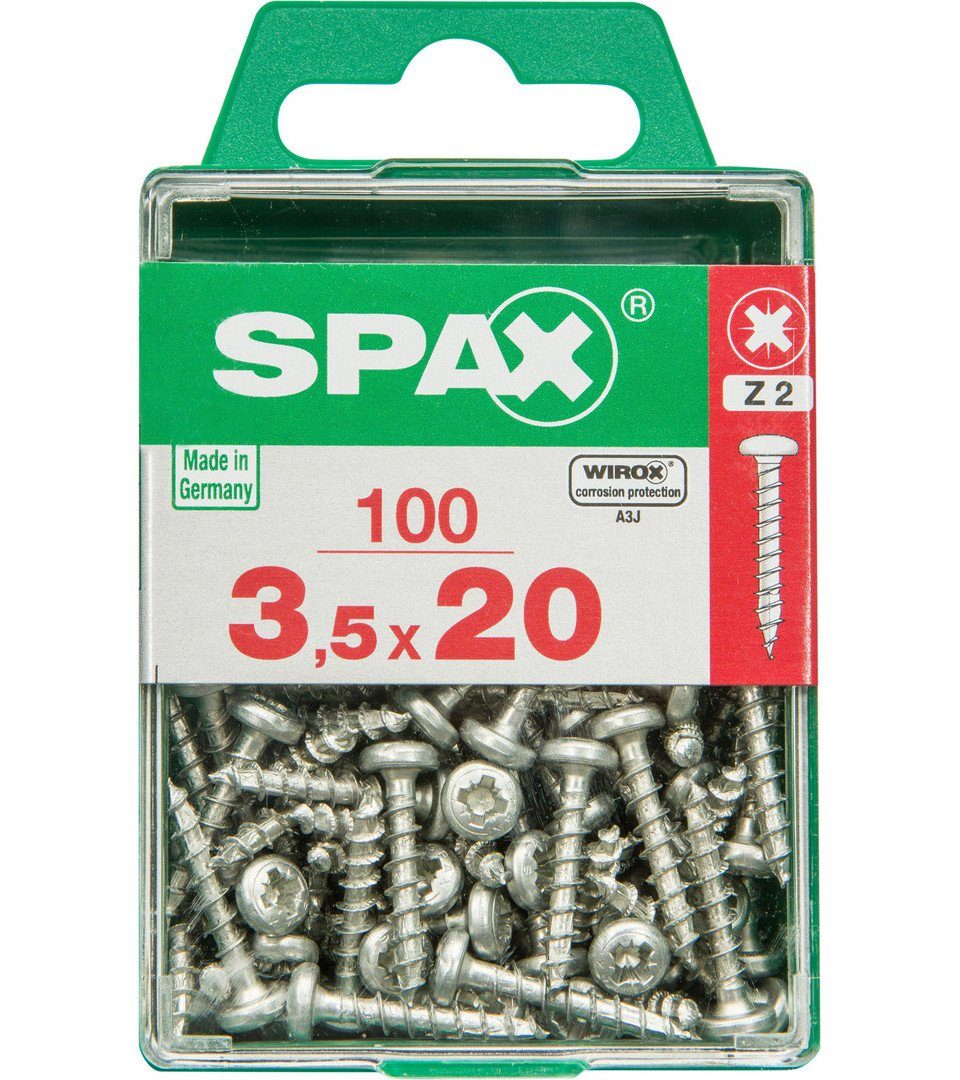SPAX Holzbauschraube Spax Universalschrauben 3.5 x 20 mm TX 20 Rundkopf