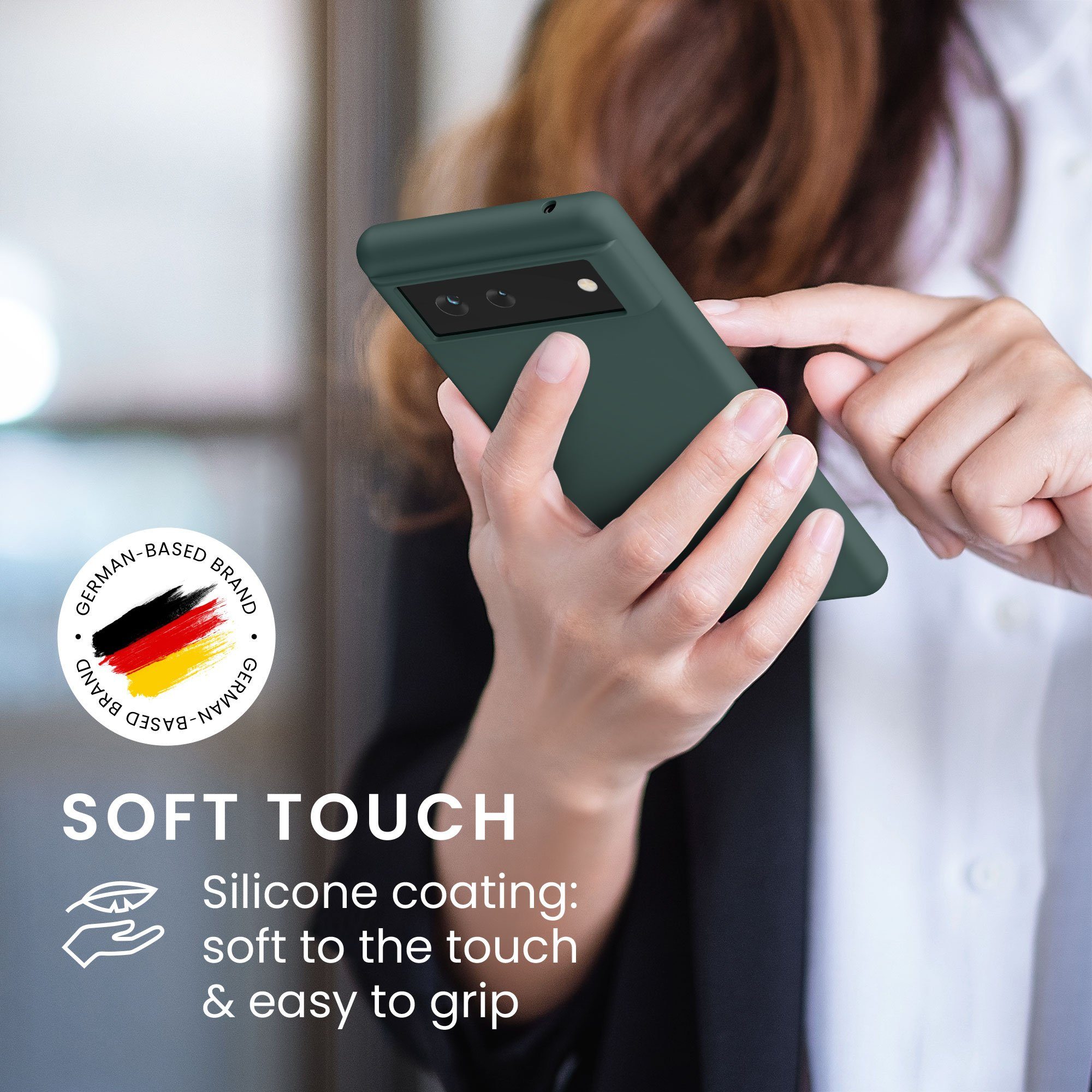 kwmobile Handyhülle Hülle für Google Pixel 6, Hülle Silikon - Soft Handyhülle - Handy Case Cover – Bild 4 von 5