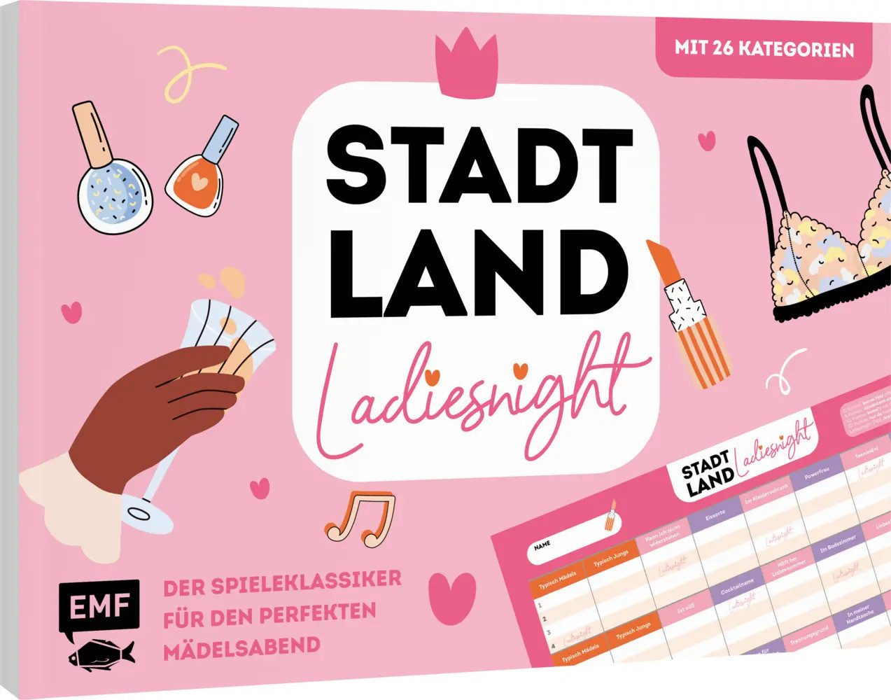 Spiel Stadt, Land, Ladiesnight - Der Spieleklassiker für den perfekten...