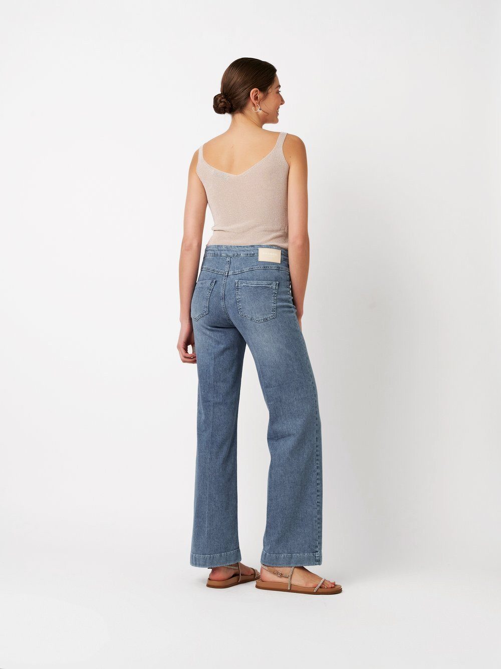 ROSNER Bootcut-Jeans Audrey Sailor (1-tlg) mit doppelter Knopfreihe