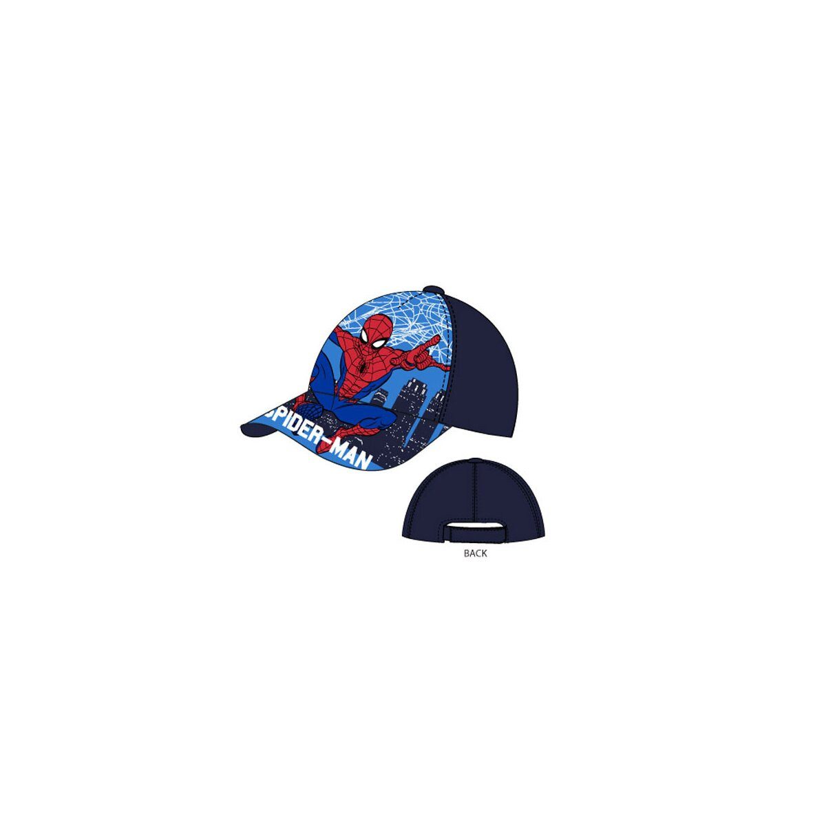Spiderman Baseball Cap Spiderman City Kinder Baseballmütze 54 cm