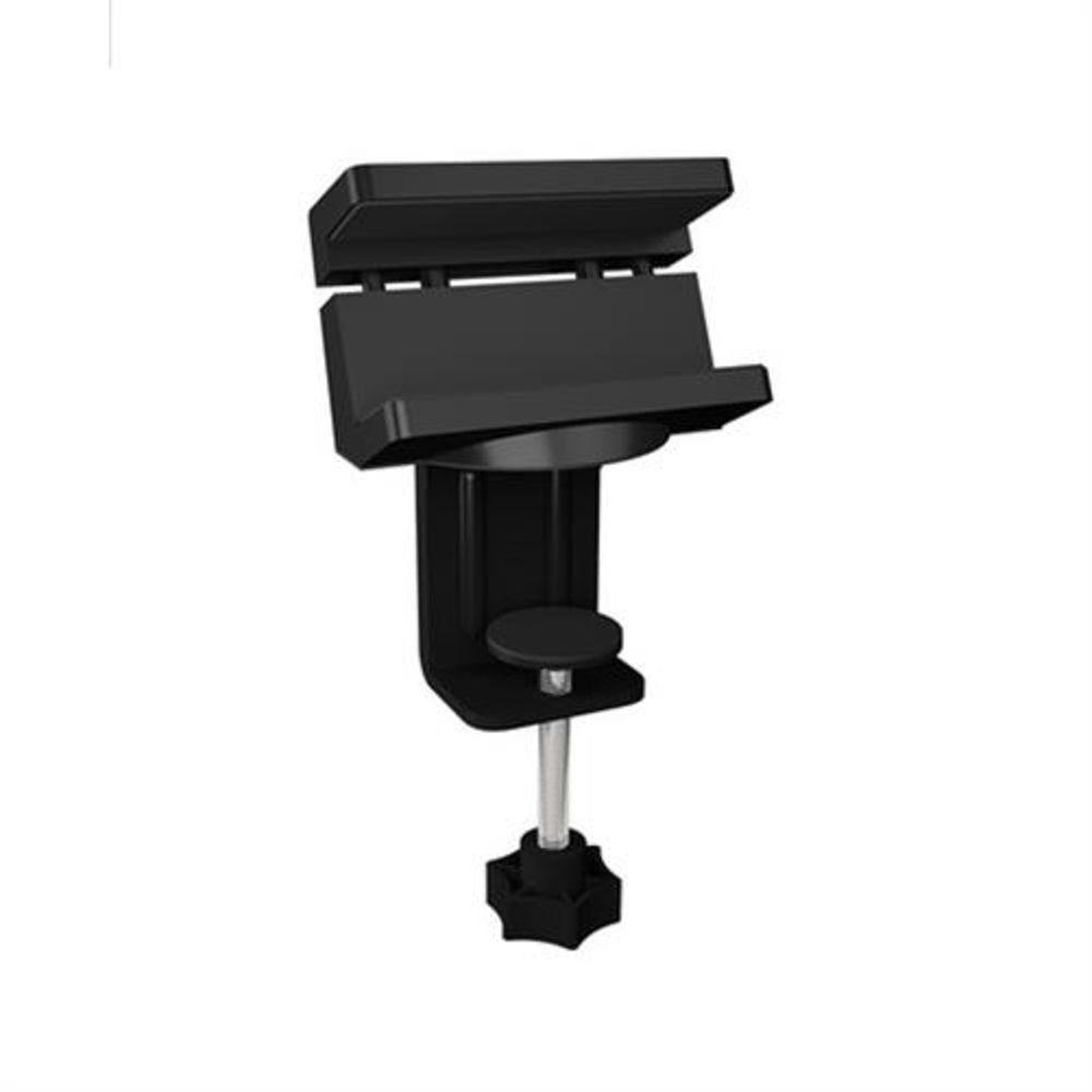 ICY BOX Halterung IB-MSA106-HH, (Halterung für USB Hub- und Steckdosenleisten mit Kabelmanagement, universell verwendbar, Tisch Halterung, Halter, schwarz)