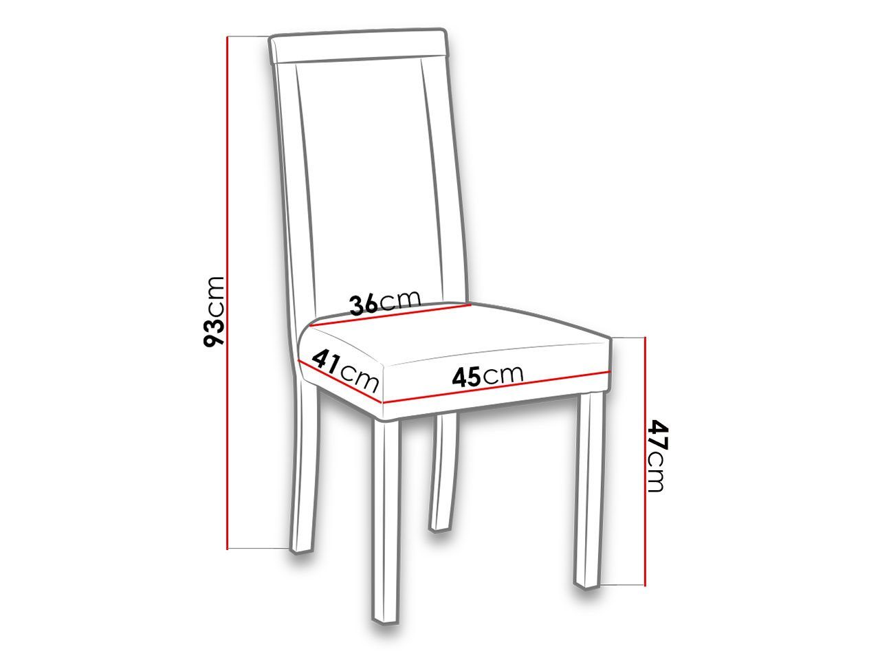 Stuhl (1 Stück), cm MIRJAN24 aus III Roma 45x41x93 Buchenholz,