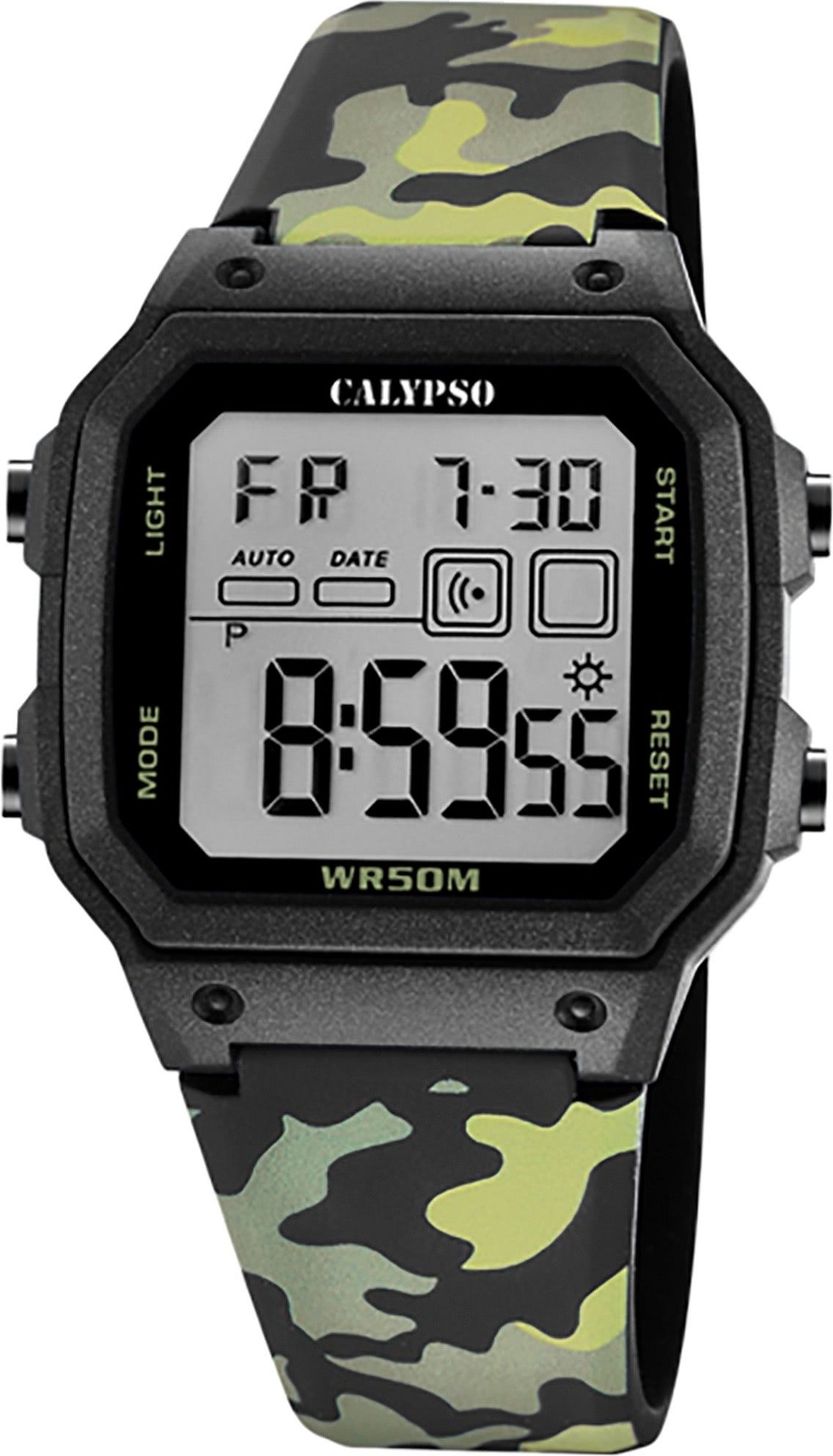 CALYPSO WATCHES Digitaluhr Calypso Herrenuhr Kunststoff schwarz grün, (Digi günstig online kaufen