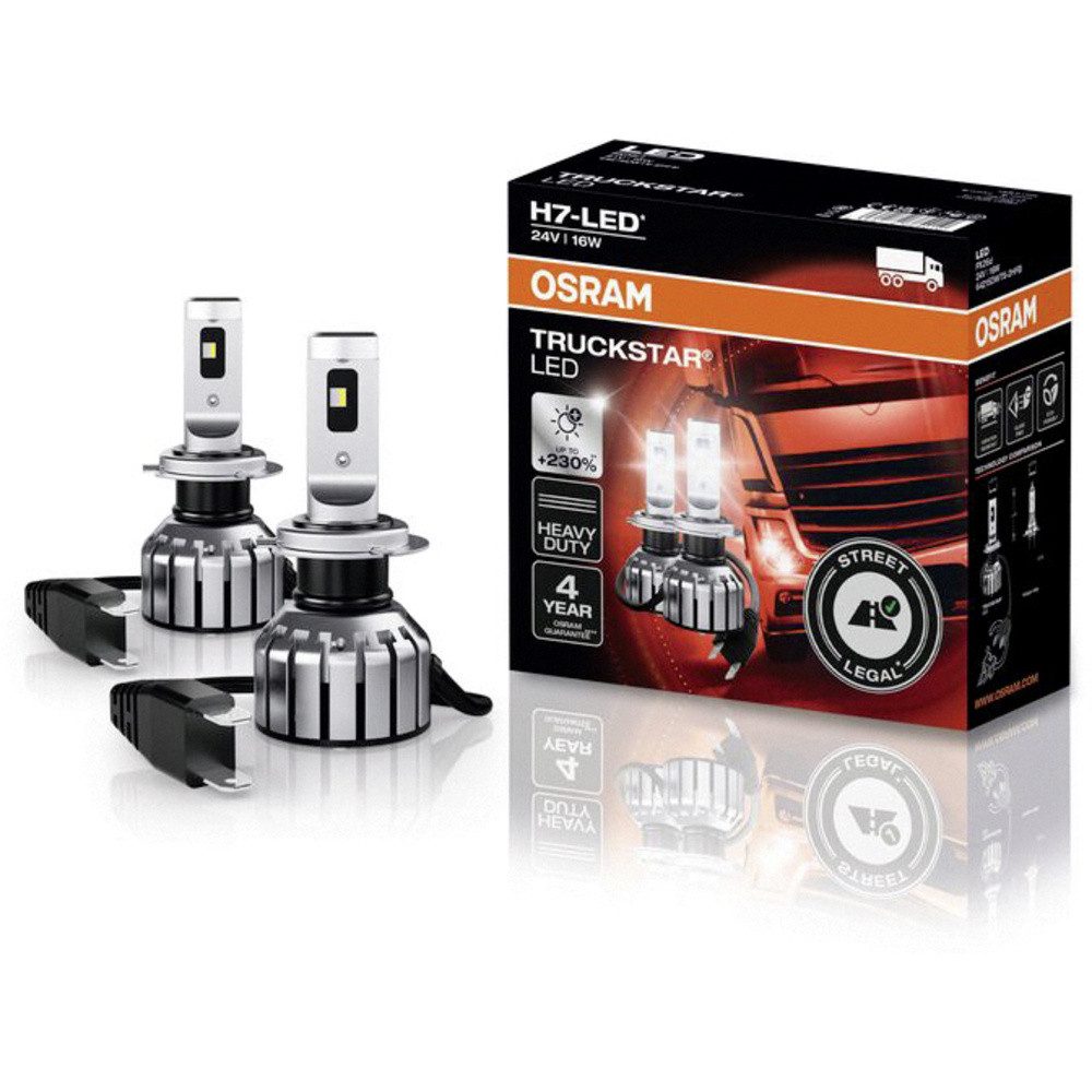 Osram KFZ-Ersatzleuchte Osram Automotive 64215DWTS-2HFB LED Leuchtmittel Truckstar H7 16 W 24