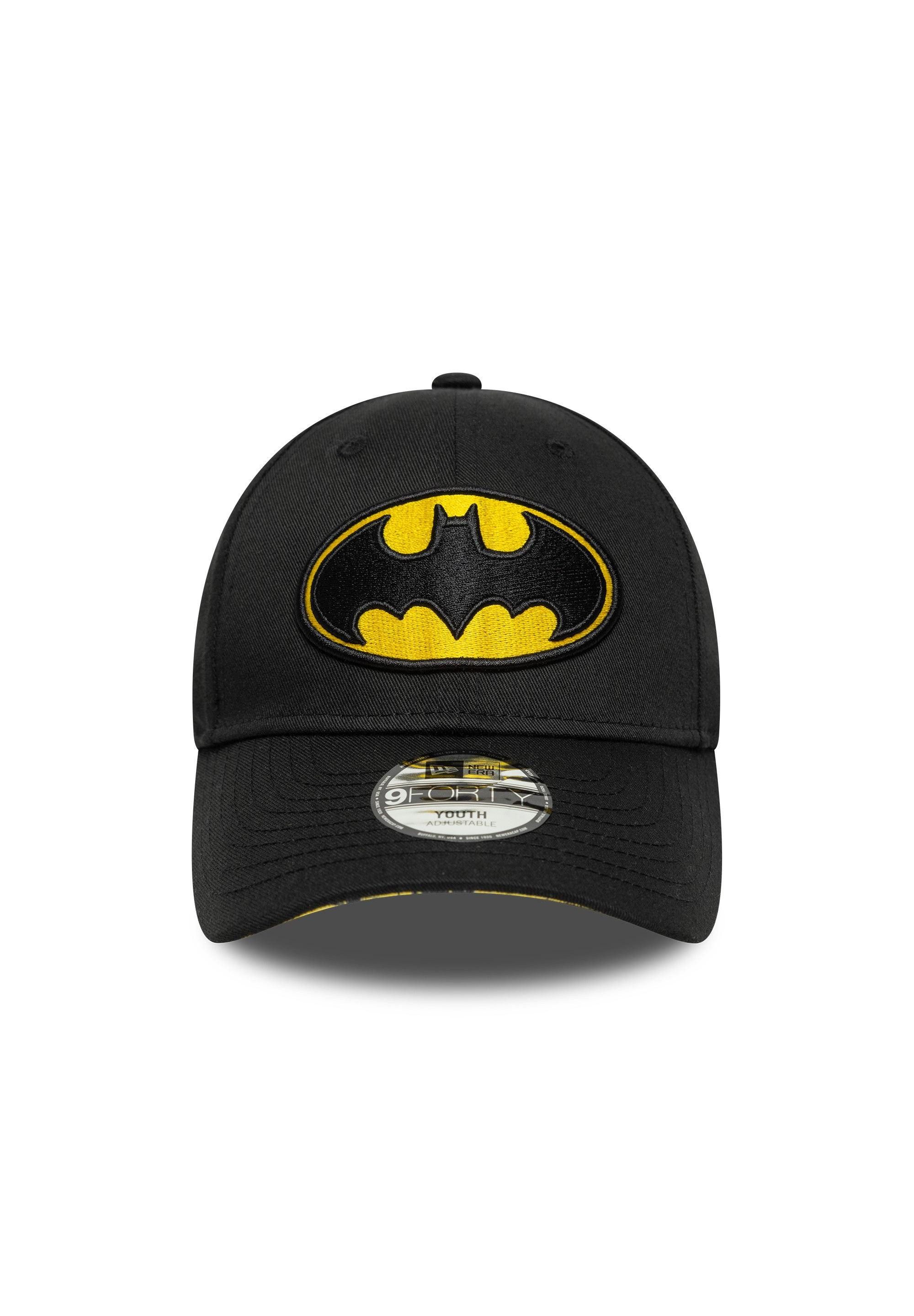 New Era Baseball Cap Batman Logo Kids 9Forty Youth Cap New Era Schwarz (1-St)