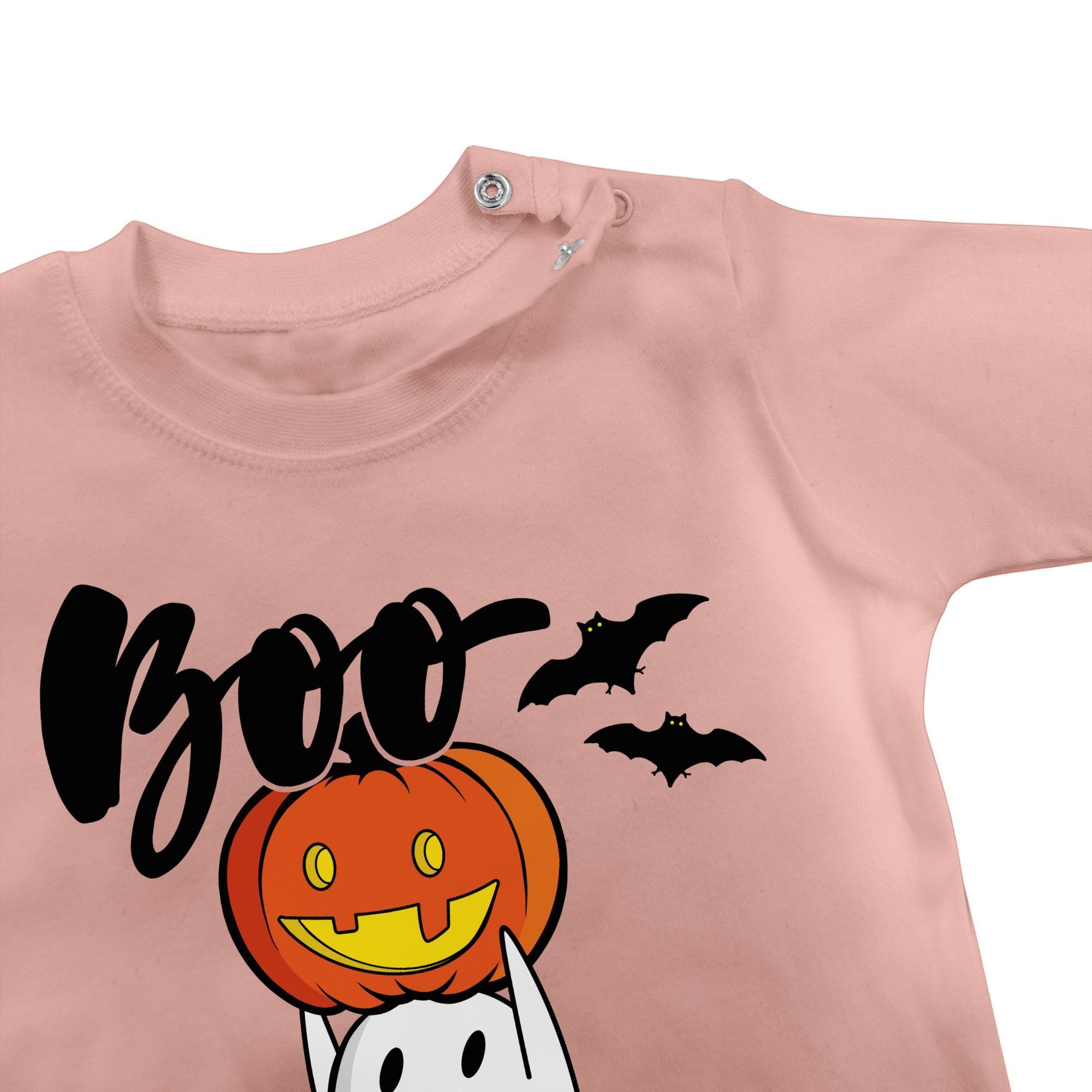 Kürbis T-Shirt für Babyrosa Shirtracer Halloween Gespenst Gespenster Kostüme 2 Boo Geister Geist Baby
