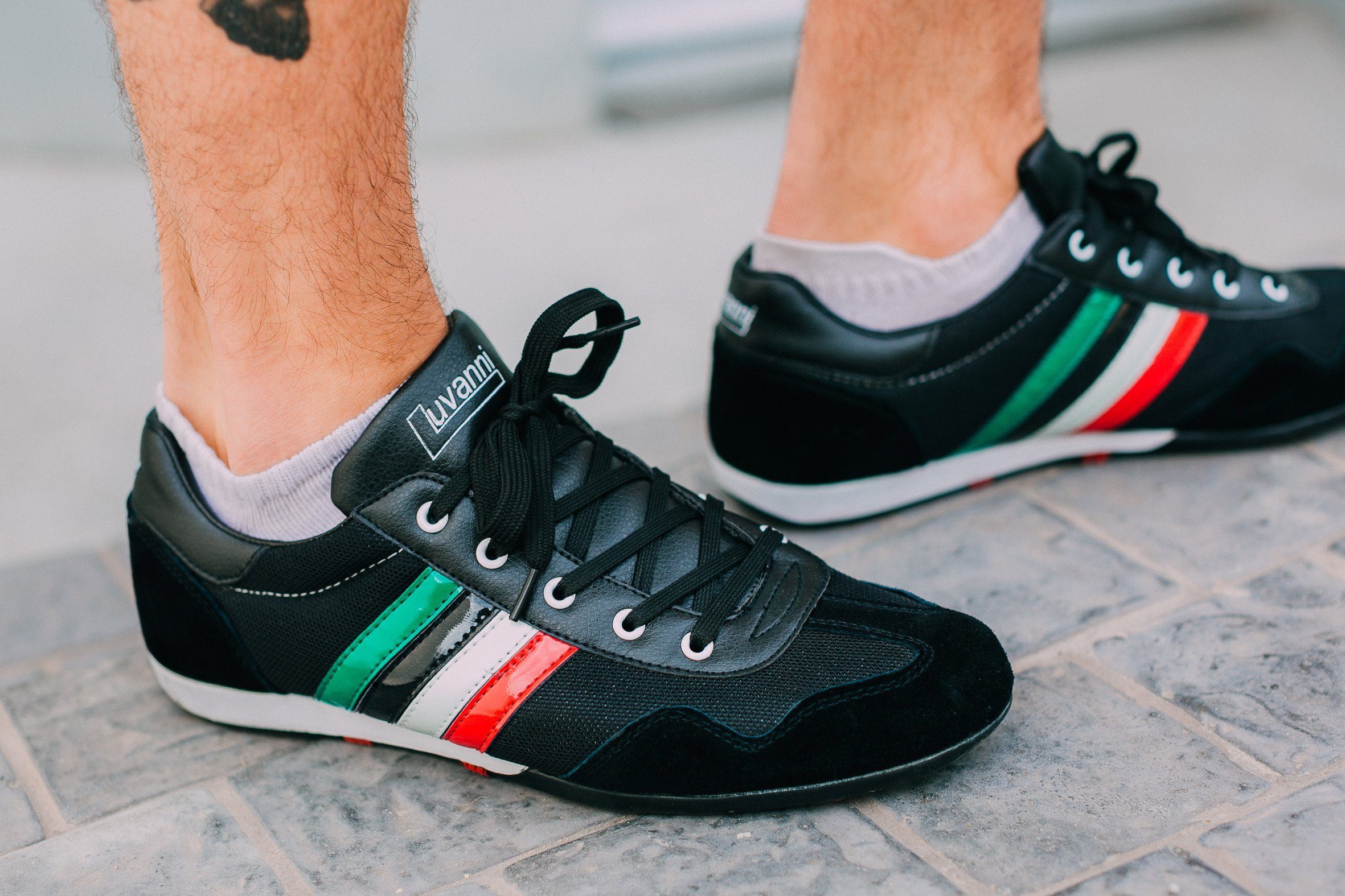 Luvanni Sneaker Echtleder Leder Schnürbindung Halbschuh Schuhe Freizeitschu günstig online kaufen