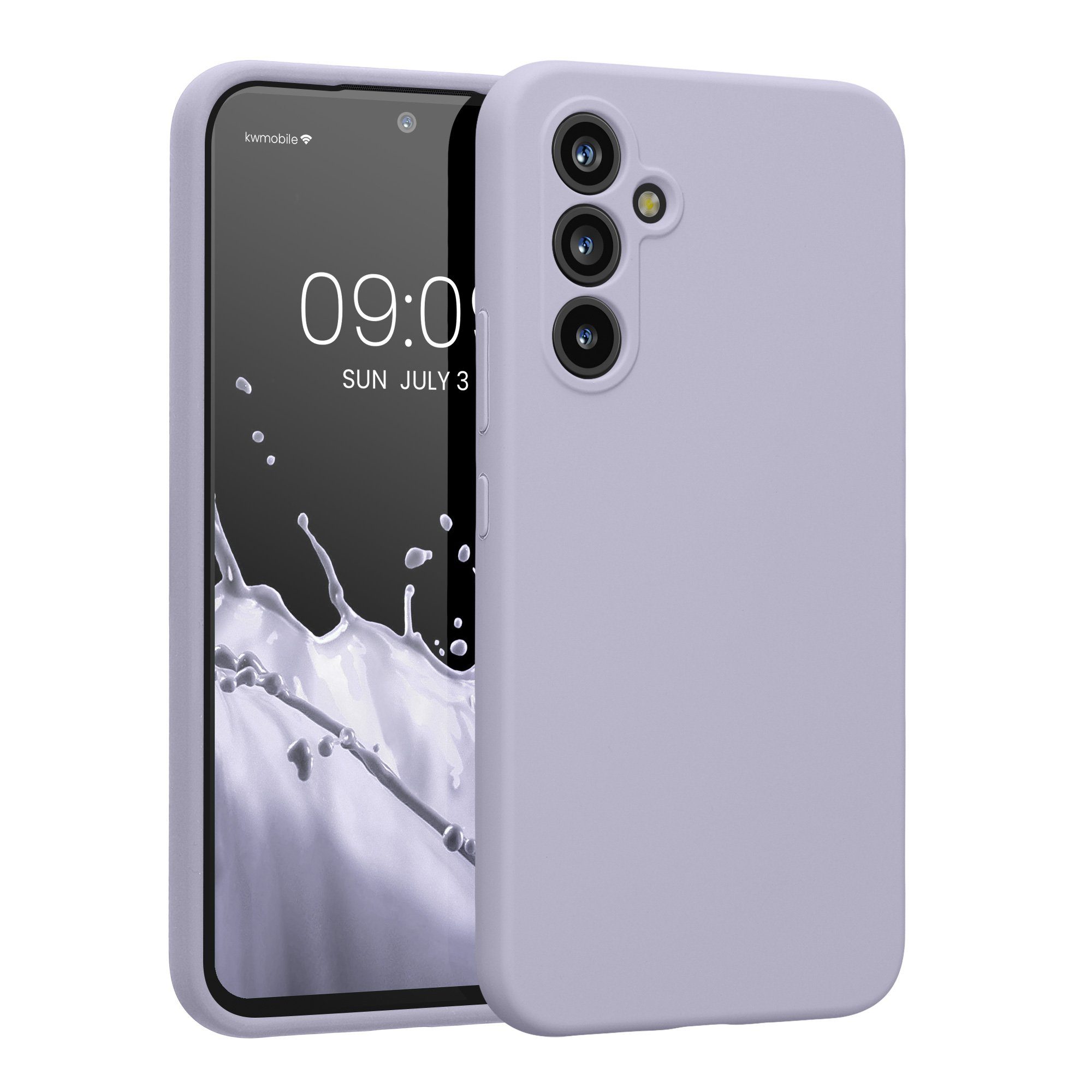 kwmobile Handyhülle Hülle für Samsung Galaxy A54 5G, Hülle Silikon gummiert - Handyhülle - Handy Case in Pastell Lavendel