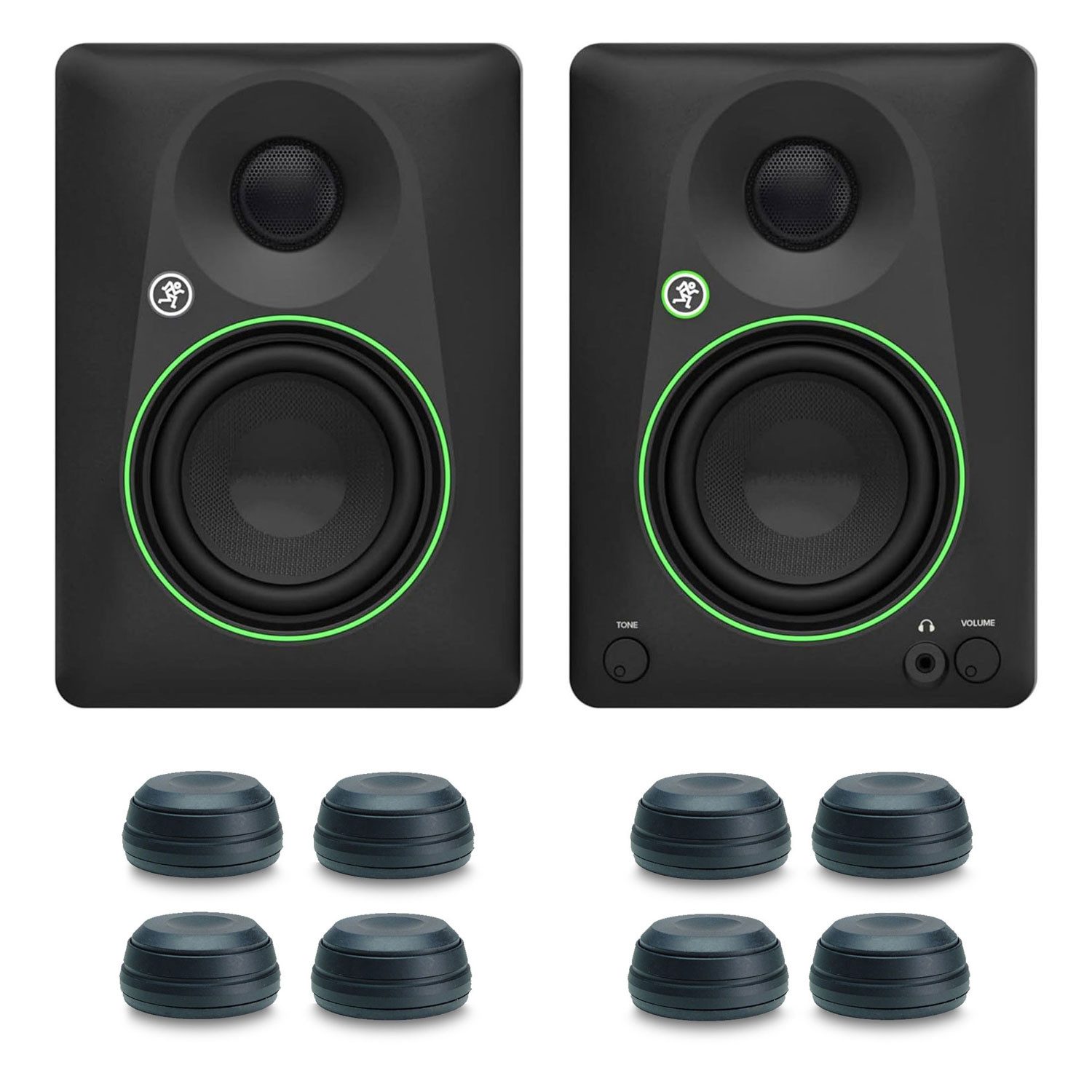 MACKIE Mackie Studio-Monitore CR4.5BT mit Boxenfüße Bluetooth-Lautsprecher (Bluetooth, 50 W, Studio-Monitore)