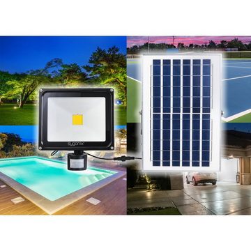 Sygonix LED Solarleuchte Solar LED-Flutlichtstrahler 50W
