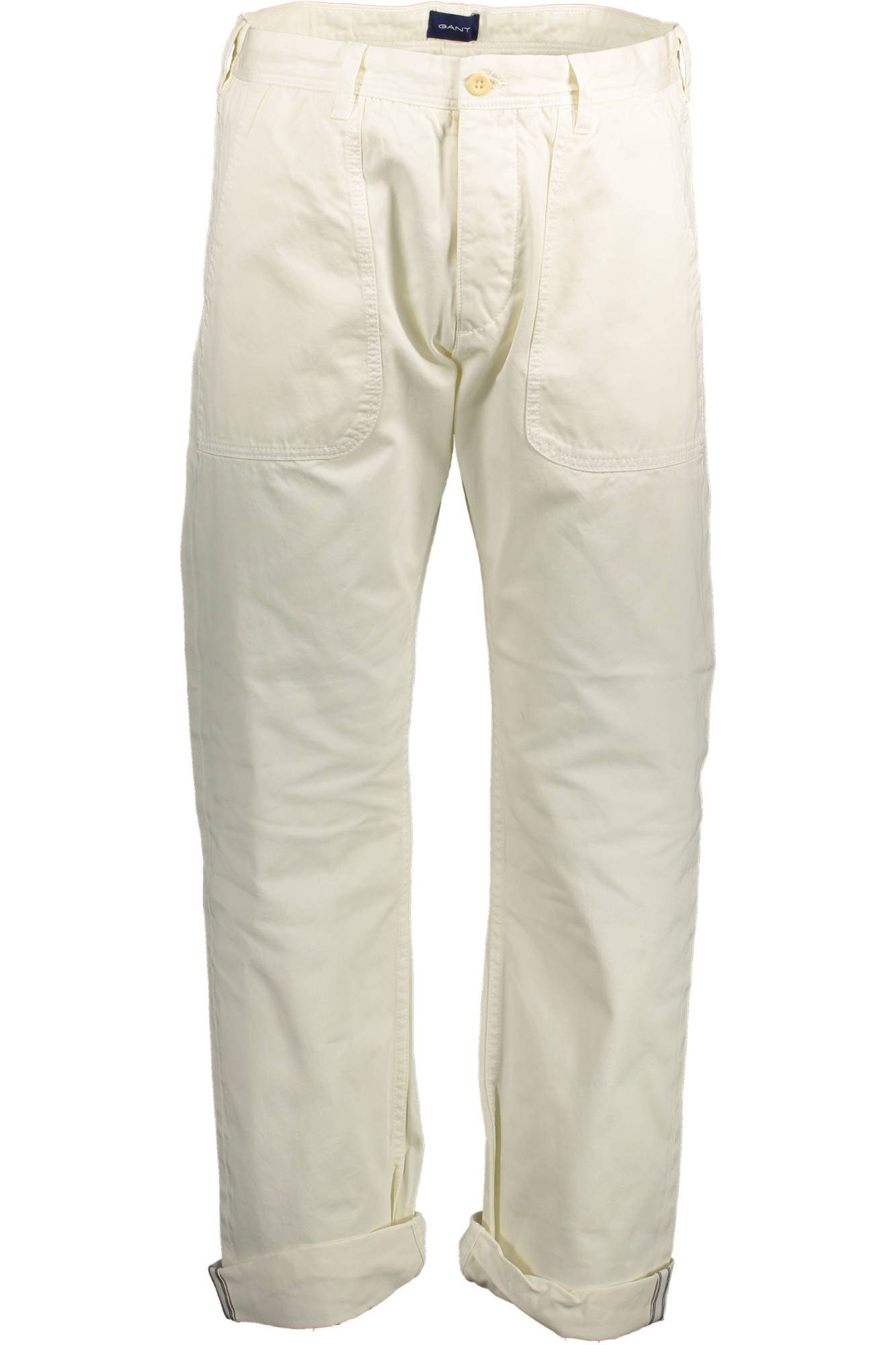 Gant 5-Pocket-Hose Weiße Herrenhose aus Bio-Baumwolle mit Kontrastdetails und Logo. € 74,99