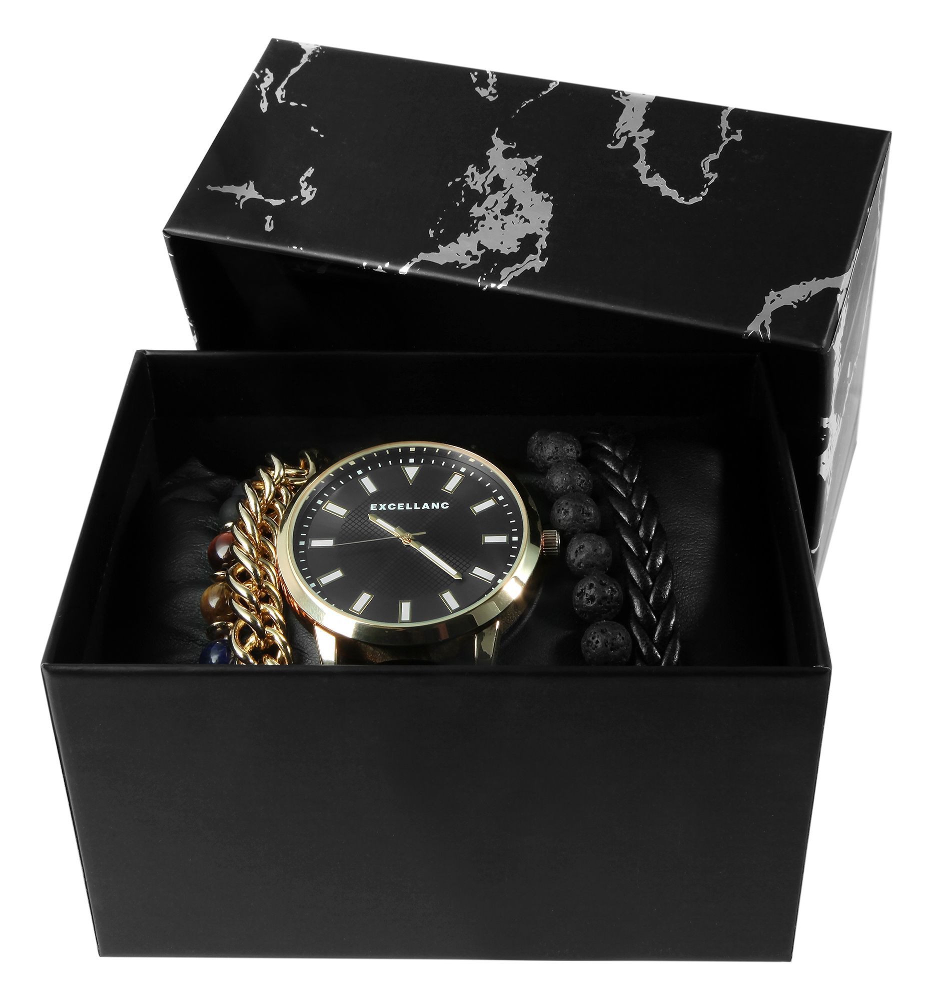 EXCELLANC Schmuckset 2900222 Excellanc Geschenkset mit Herrenarmbanduhr und günstig online kaufen