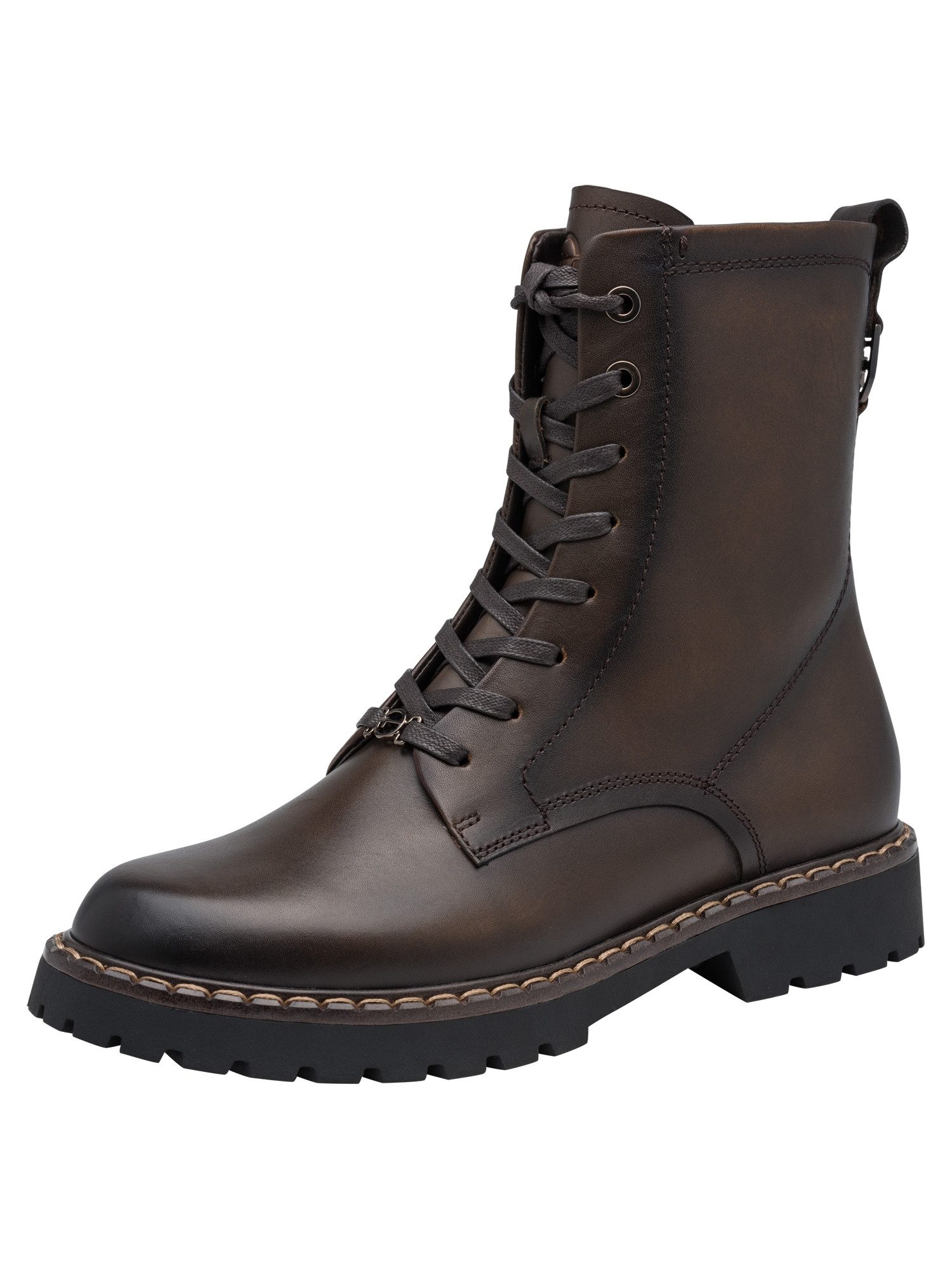 Tamaris TOUCH-IT aus Leder kein Absatz 1-25214-47 Schnürstiefelette TOUCH-IT