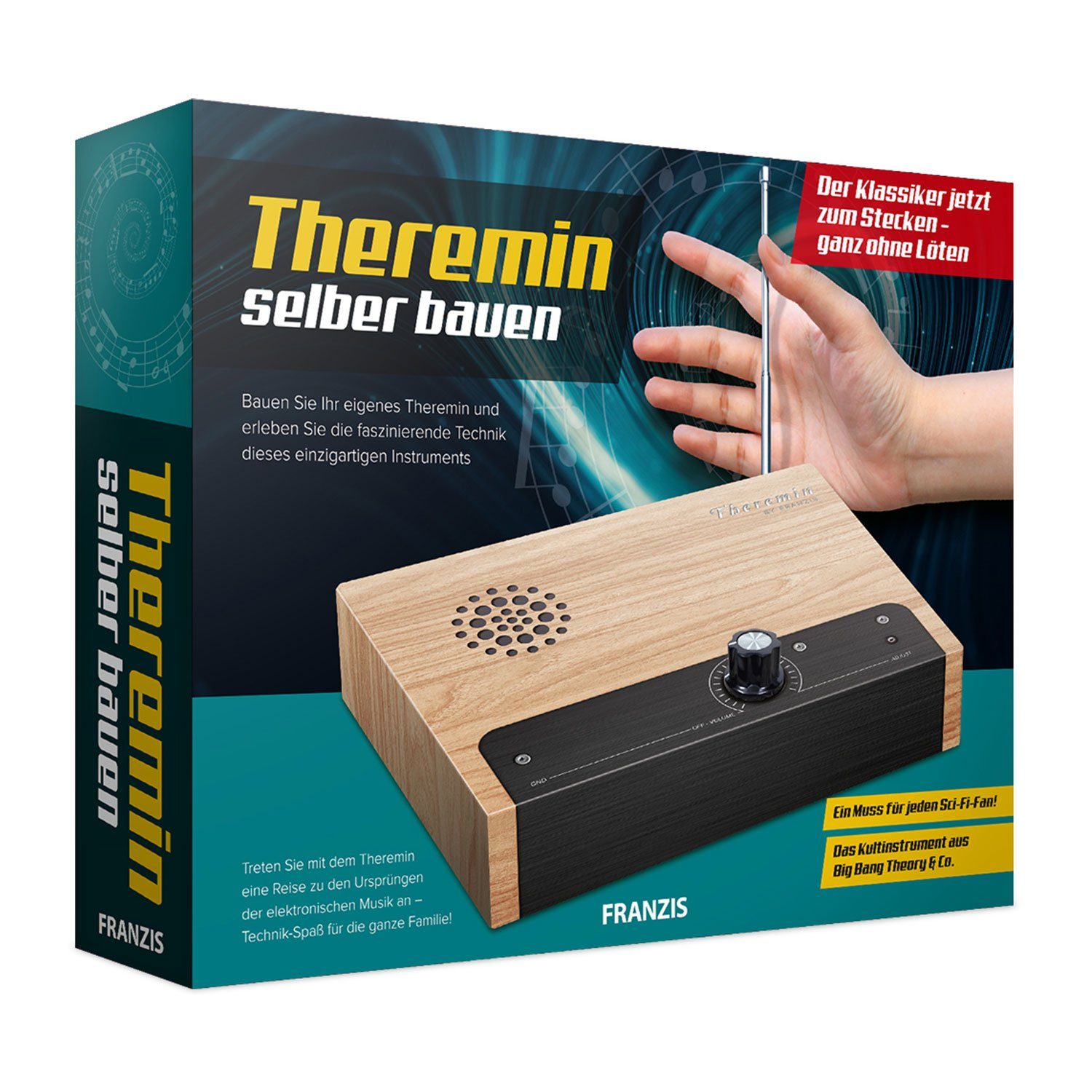 3D-Puzzle Bausatz Theremin inklusive Handbuch