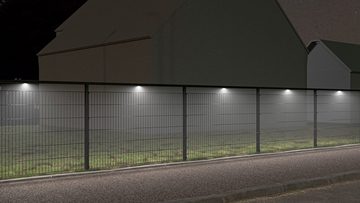 Alberts LED Einbauleuchte Lichtsystem Highlight, LED fest integriert, aufsteckbar, mit 3 Leuchtmitteln für 6 m Zaunlänge