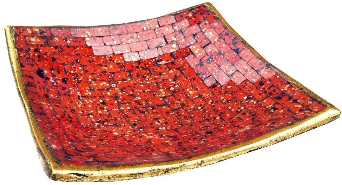 Guru-Shop Dekoschale Eckige Mosaikschale, Untersetzer, Dekoschale,..
