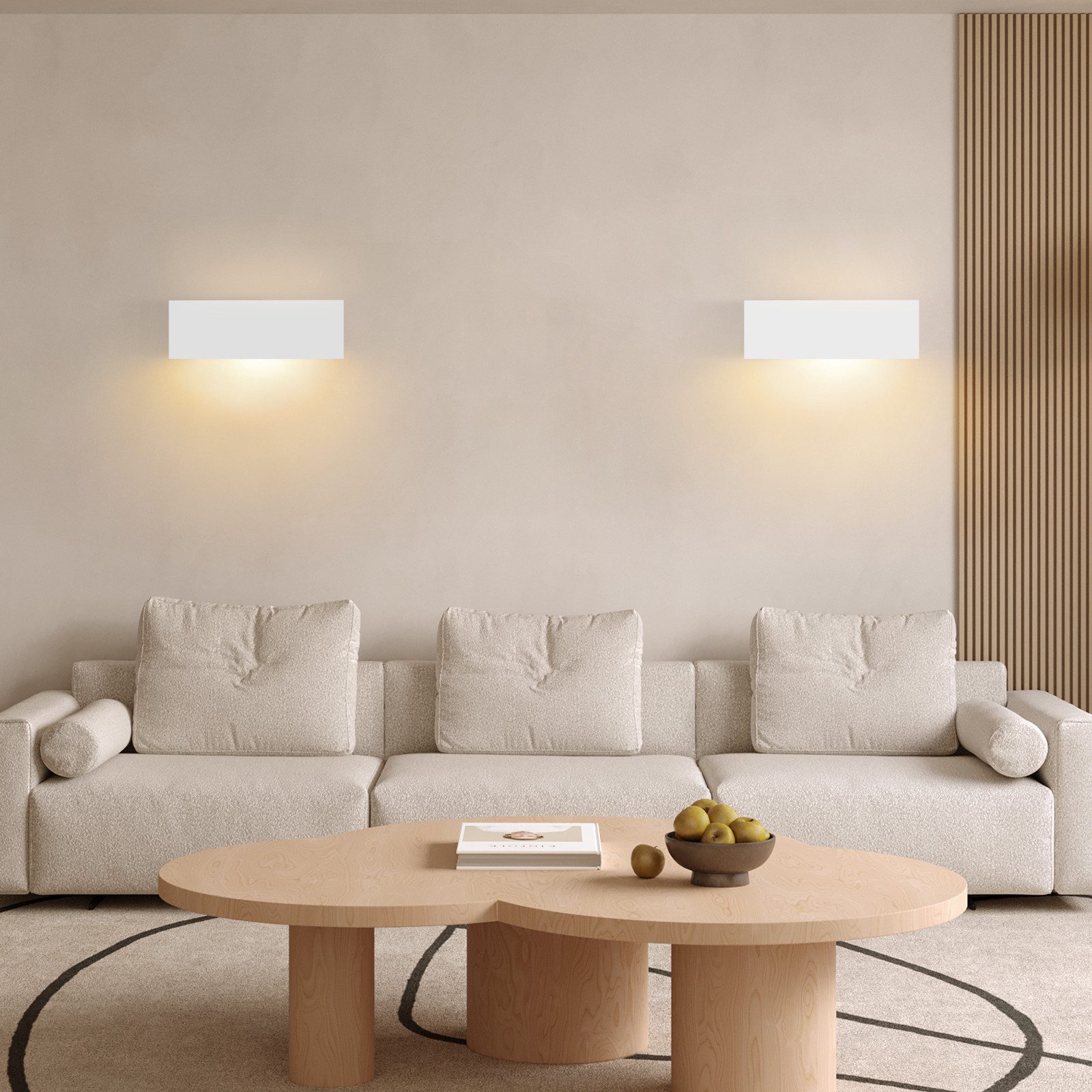 ZMH Wandleuchte innen Weiß G9 40W Modern Wandlampe Schlafzimmer Wohnzimmer Flur, ohne Leuchtmittel, 1 flammig,Up-Down-Lichteffekt,Flurlampe …