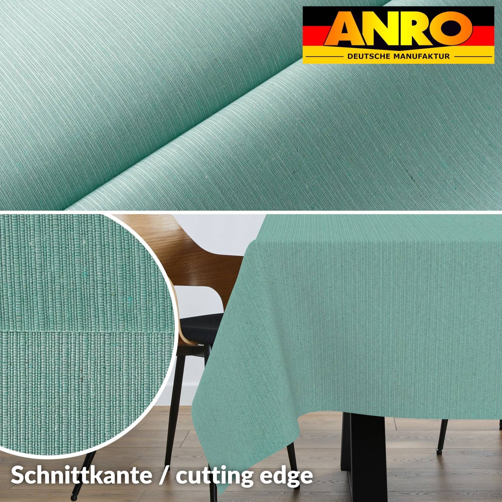 ANRO Tischdecke Hochwertig Tischwäsche mit Beschichtung (Einzelstück 1-tlg), Premium TEFLON und 2-Fache Acryl Beschichtung