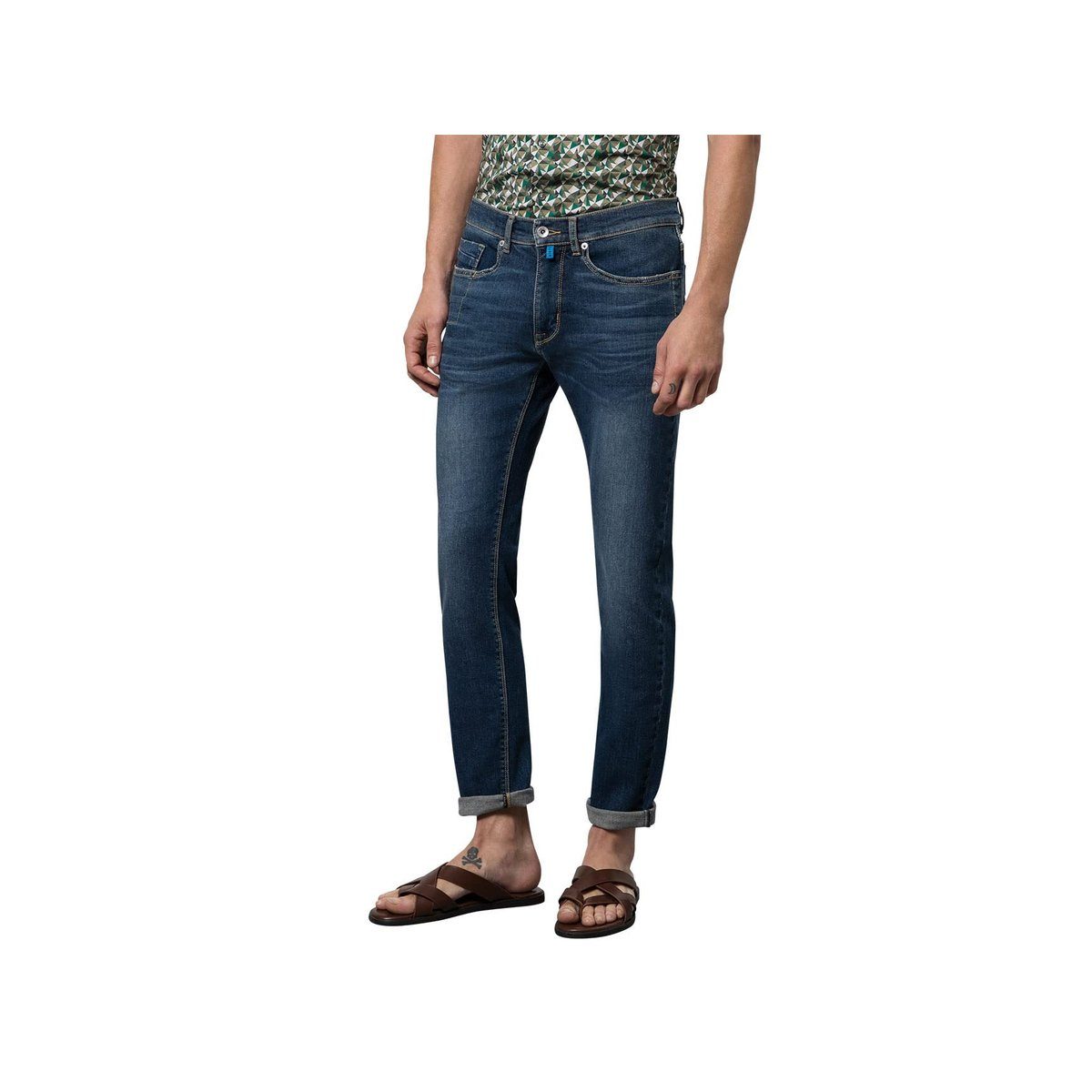 Pierre Cardin 5-Pocket-Jeans uni (1-tlg) 6829 blue fashion