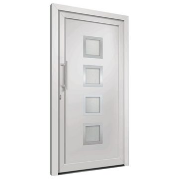 vidaXL Haustür Haustür Weiß 98x190 cm Eingangstür Außentür Nebeneingangstür
