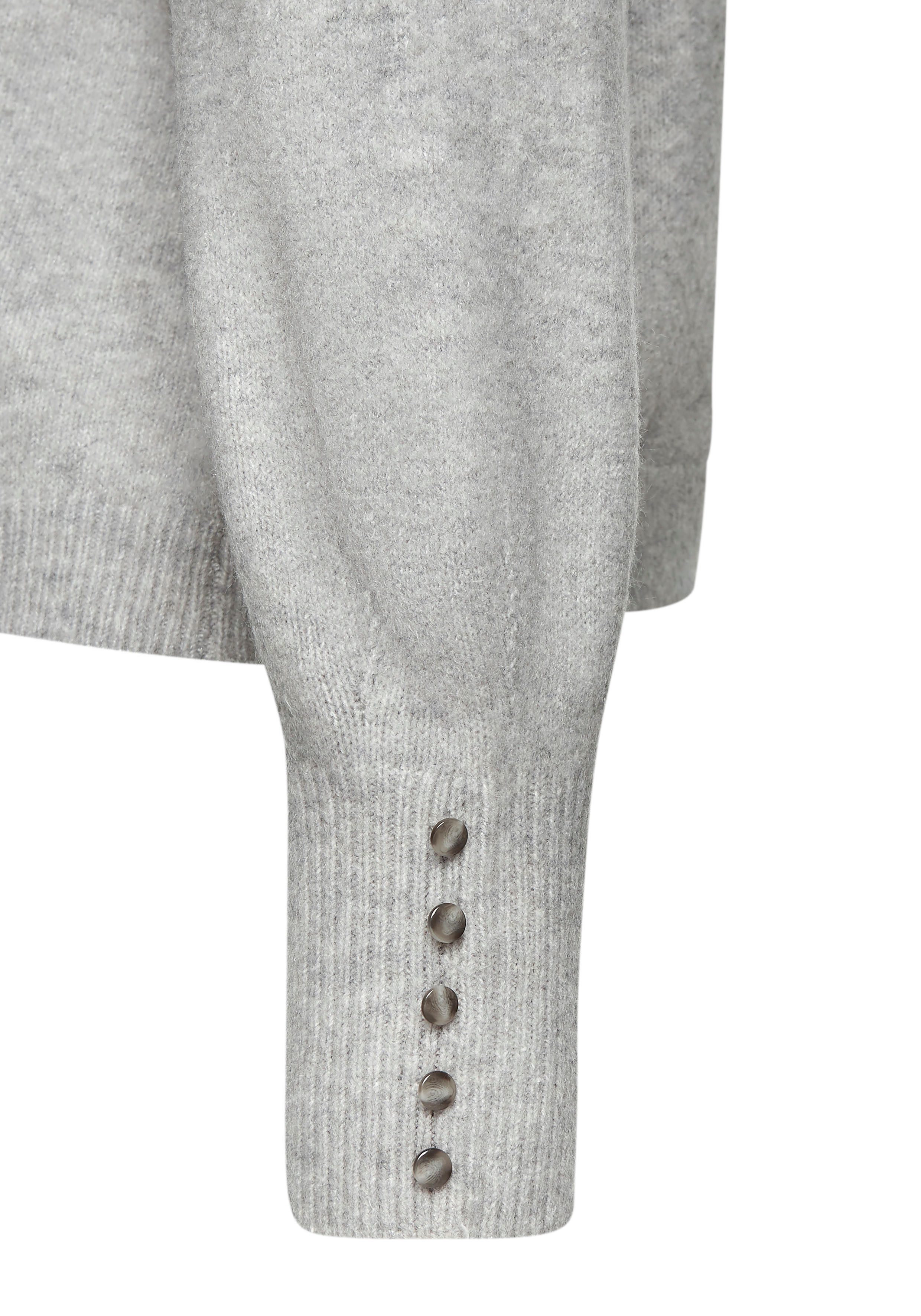 LASCANA Rundhalspullover mit Zierknöpfen an den langen Ärmelbündchen Winterpullover, kuscheliges Basicpullover, softer Strickpullover – Bild 5 von 5