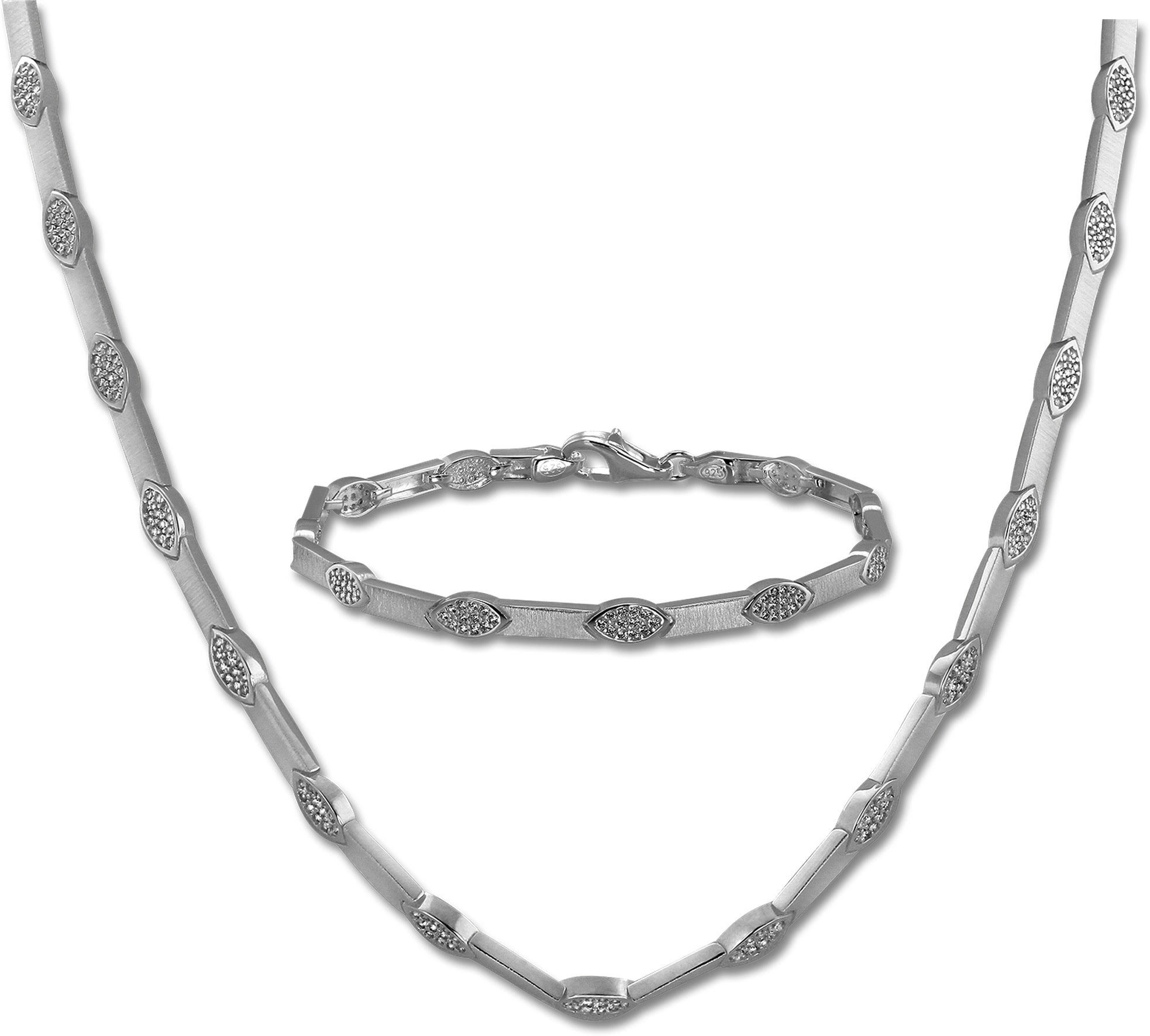 SilberDream Schmuckset SilberDream Collier & Armband Zirkonia (2-tlg., Schm günstig online kaufen